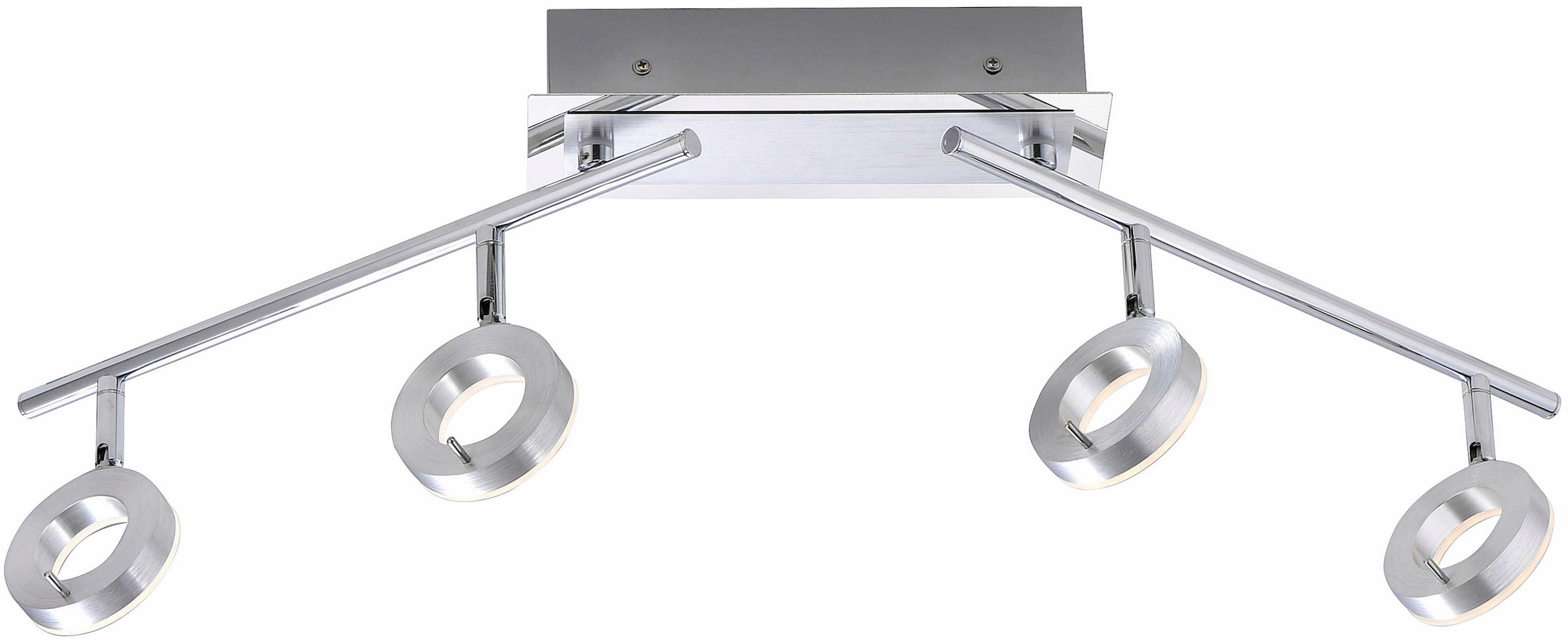 Paul Neuhaus Deckenleuchte »SILEDA« LED-Board 1 Stk. Warmweiß inkl. festverbaute LED, IP44, Spotköpfe verstellbar