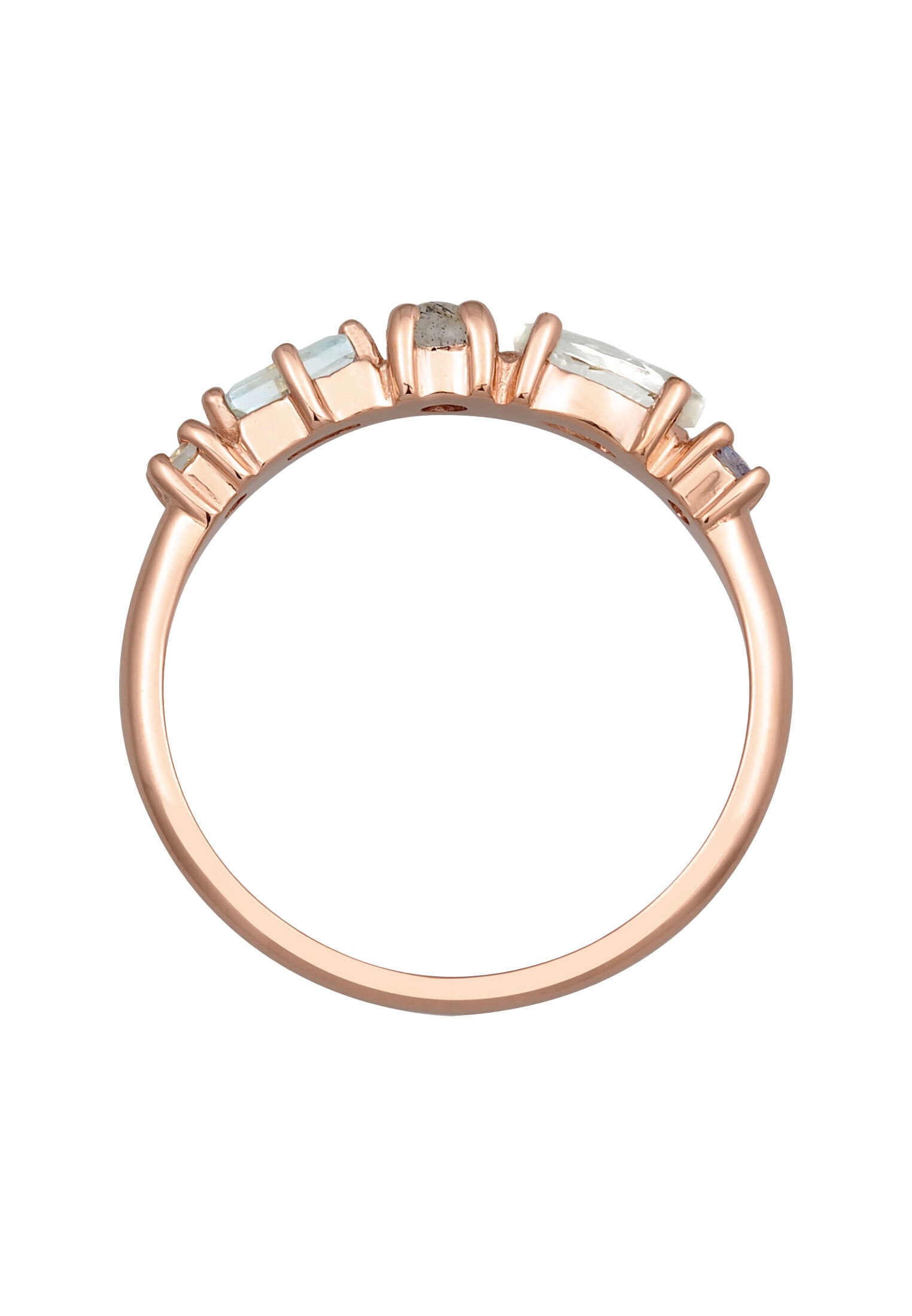 Elli Premium Silberring »Ring Memoire Edelstein Ring 925 Silber«