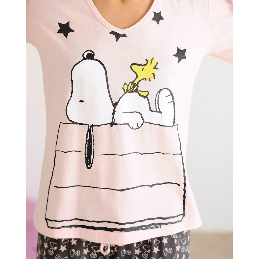 Peanuts Pyjama, (2 tlg.), in langer Form im niedlichen Snoopy-Design