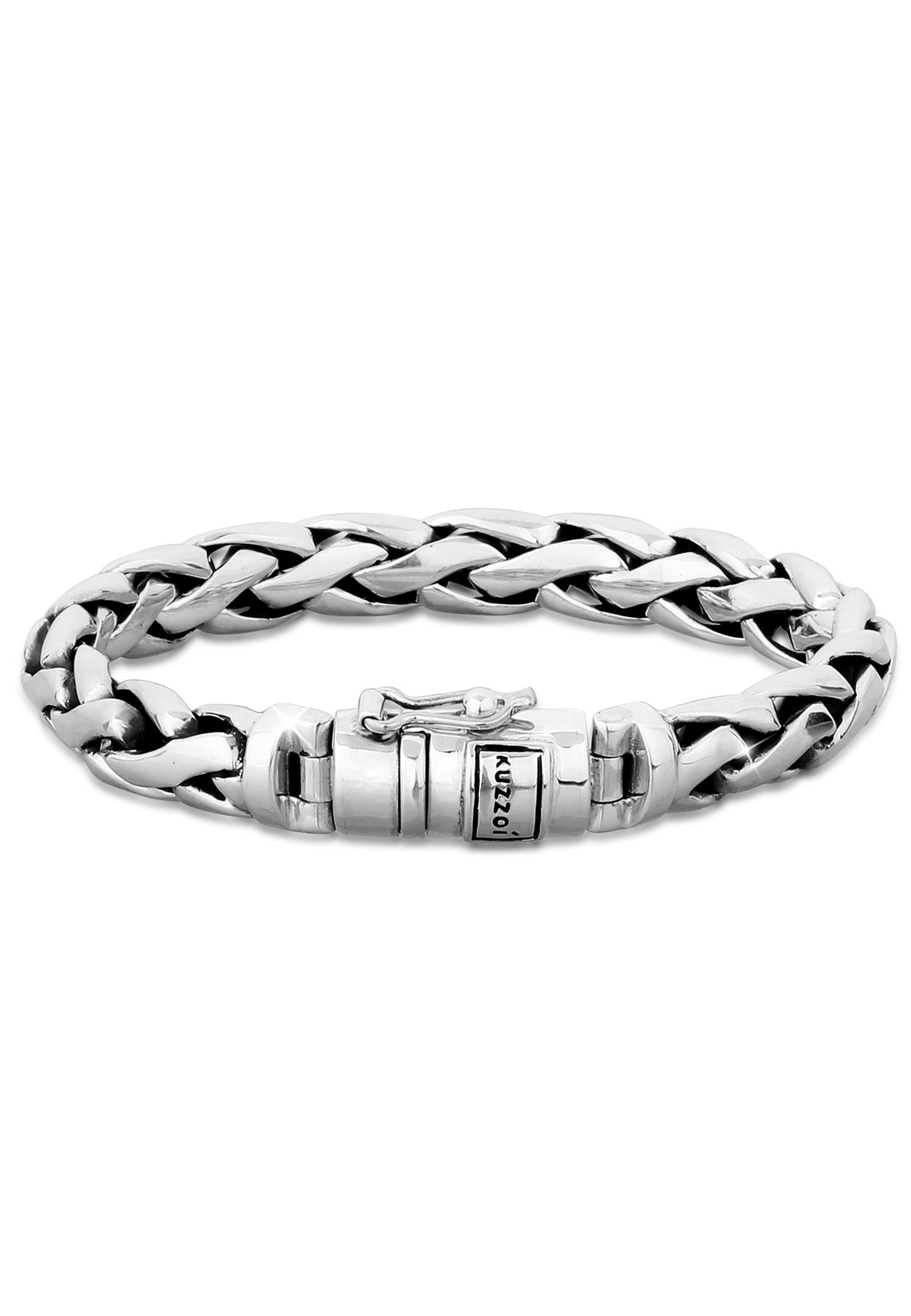 Kuzzoi Armband »Herren Gliederarmband Robust Rund 925 Silber«