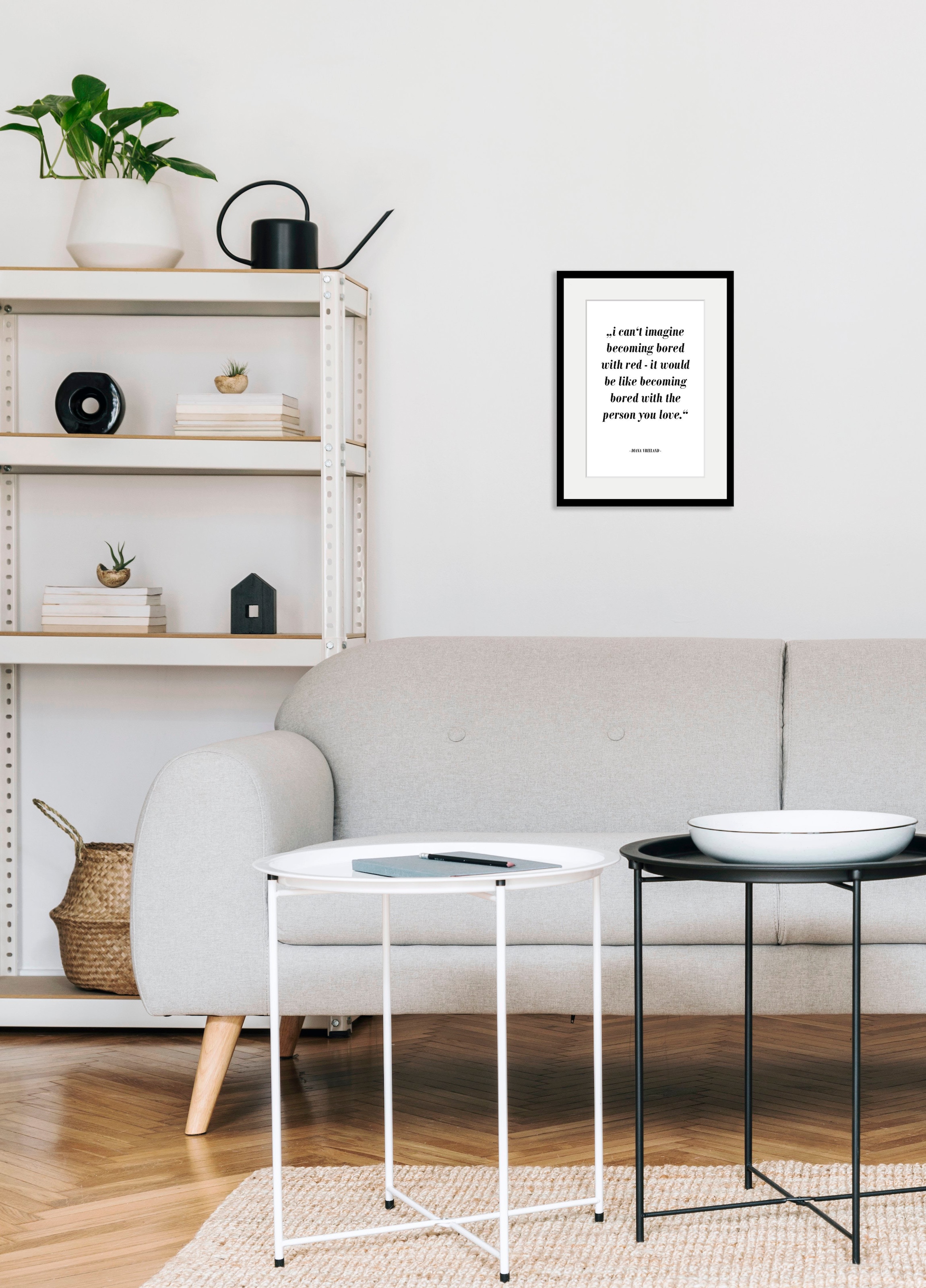 queence Bild »Lea« Schriftzug | Schriftzüge | Schwarz-Weiß | Sprüche & Texte 1 Stk. tlg. HD Premium Poster-Druck inkl. Holzrahmen