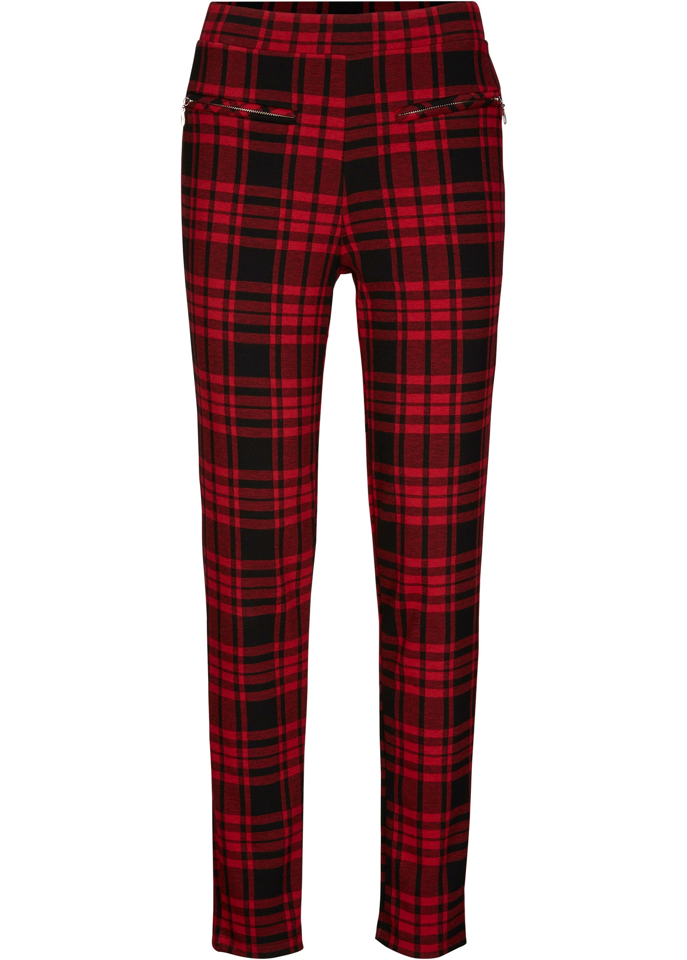 bonprix Jerseyhose  aus Polyester, Viskose und Elasthan, Slim fit Passform