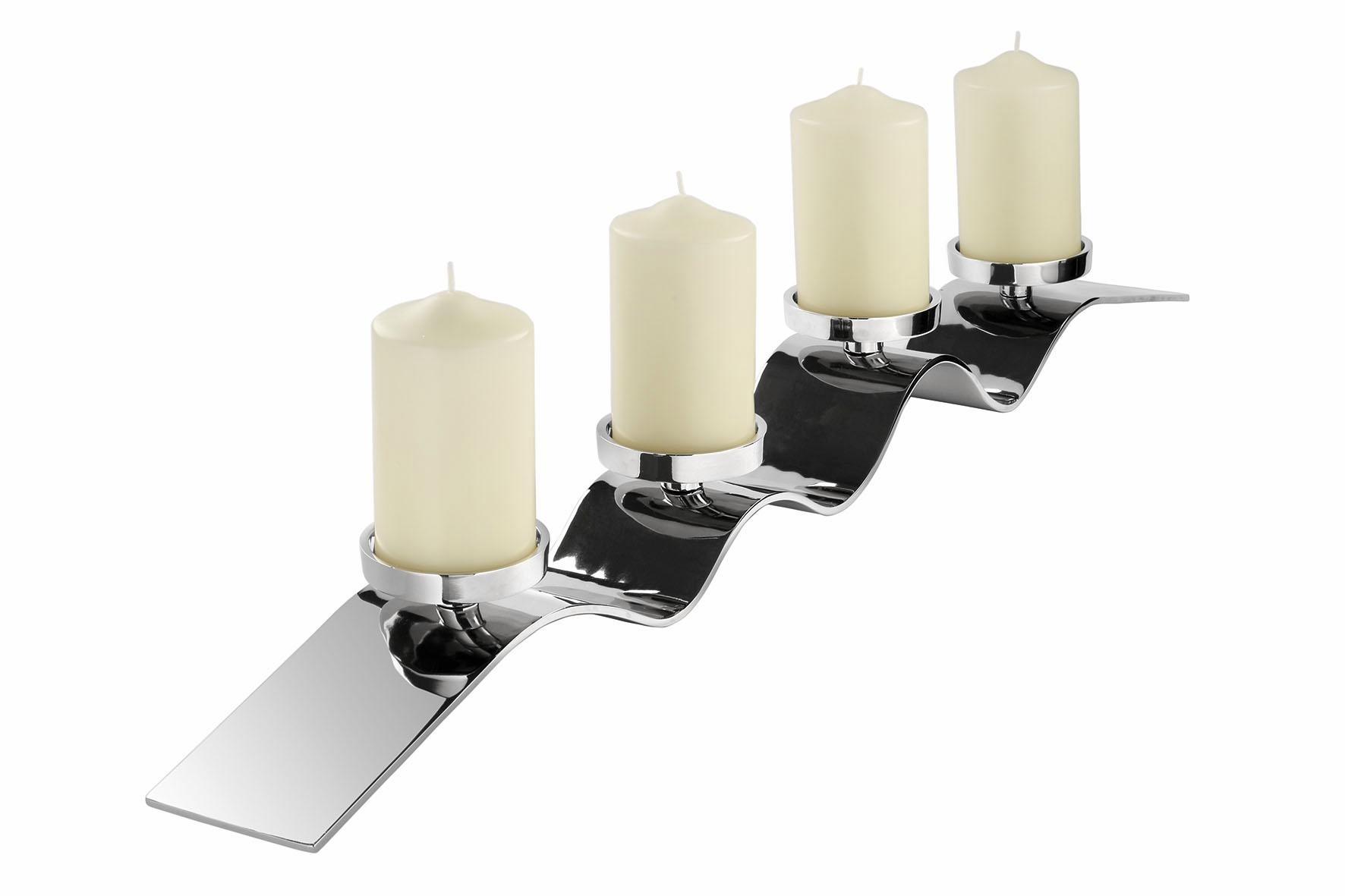 OTTO Fink Handarbeit, Kerzen, Adventsleuchter«, 4-flammig Teelichthalter online Kerzenständer bei für 4 »WAVE, aufwendige