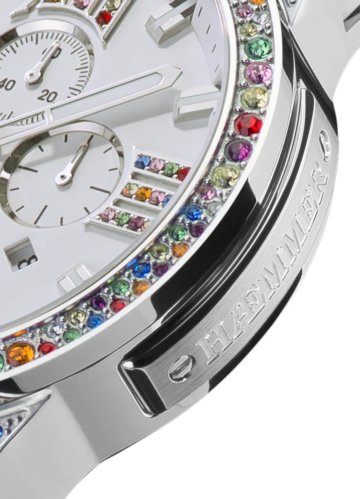 HAEMMER GERMANY Chronograph »EMINENT«, Quarzuhr, Damenuhr, Datum, Stoppfunktion, Saphirglas, Lederarmband