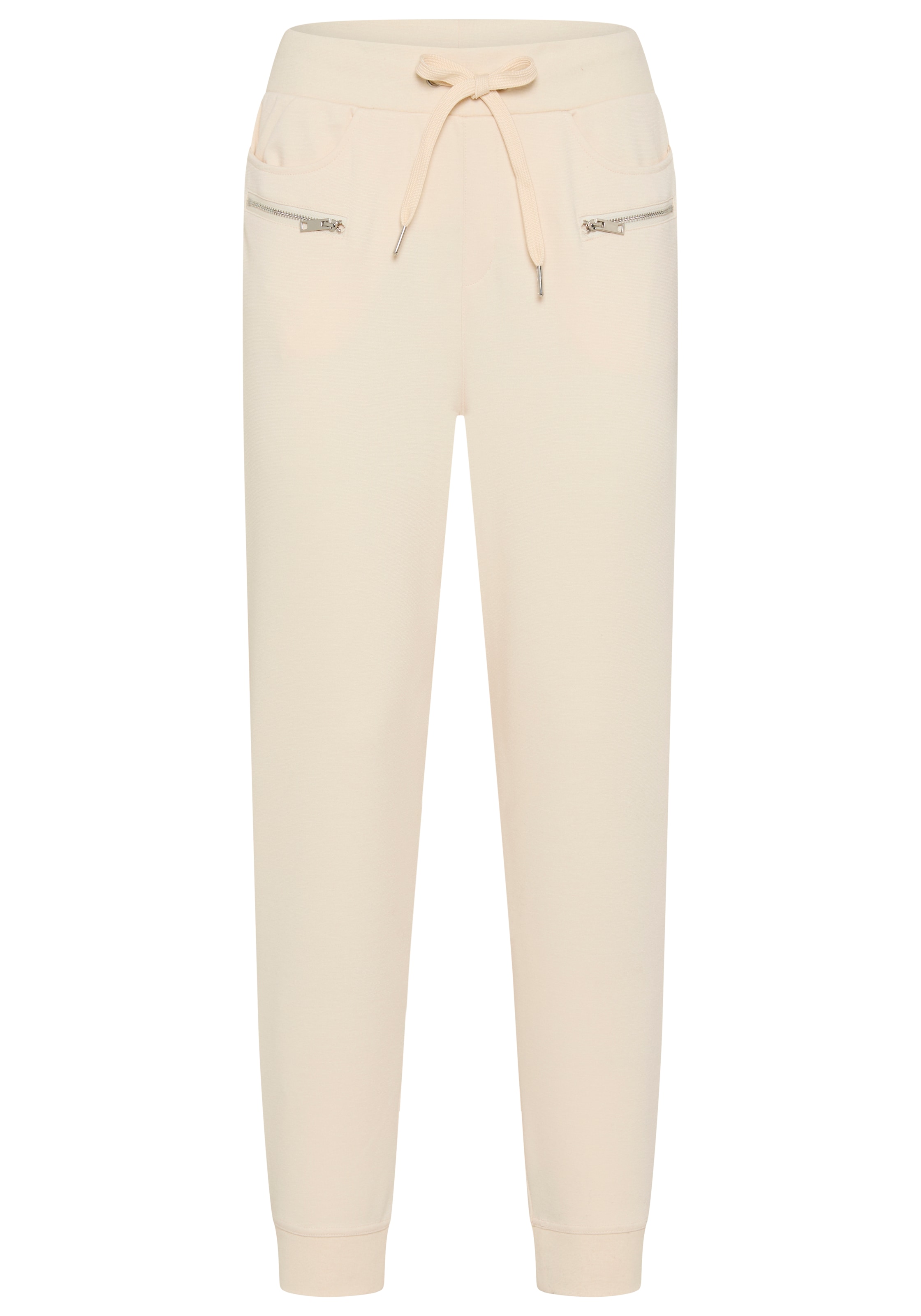 Bruno Banani Jerseyhose  figurbetonte Passform, knöchellang mit Rippbündchen