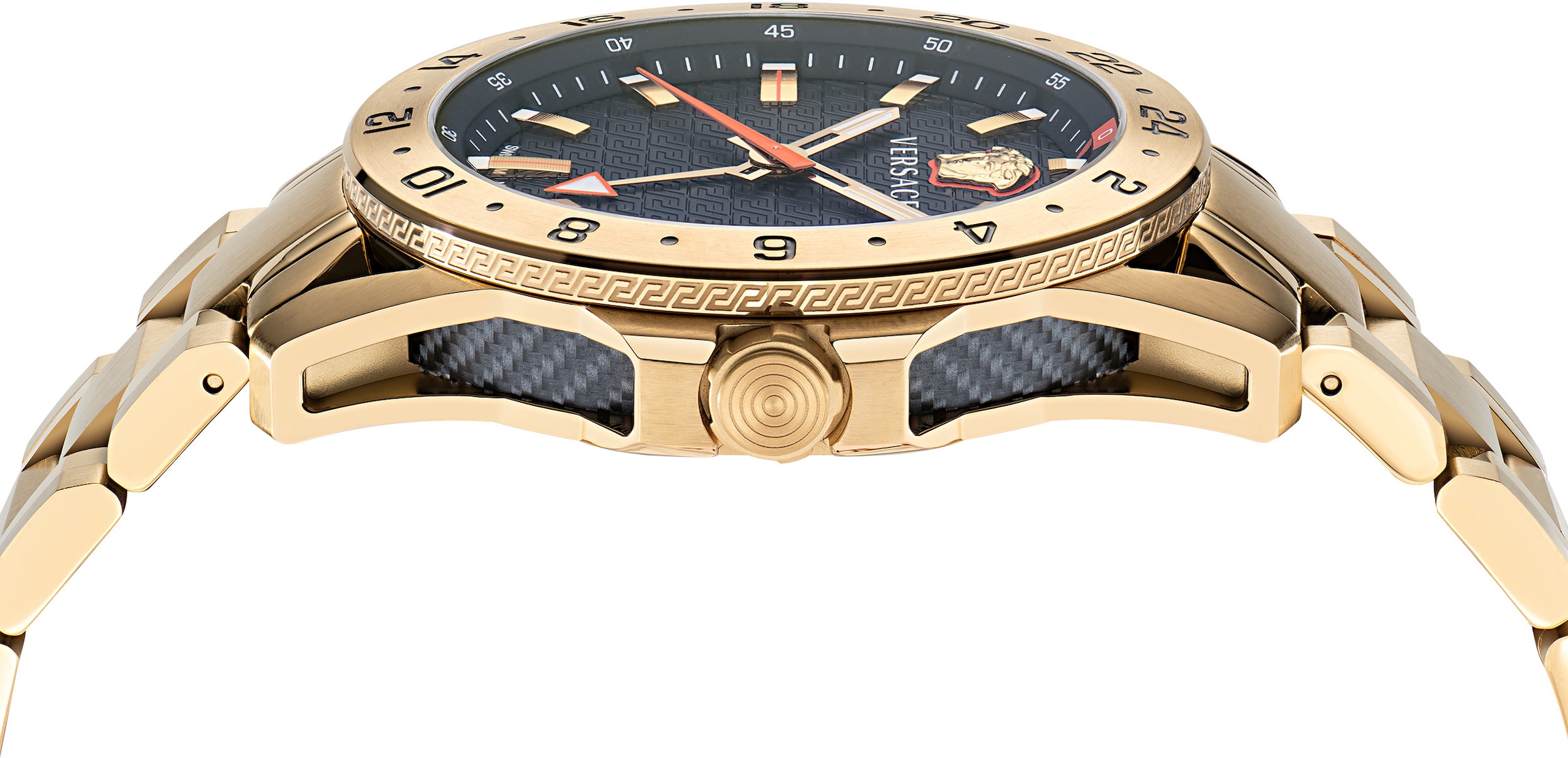 Versace Quarzuhr »SPORT TECH GMT, VE2W00522«, Armbanduhr, Herrenuhr, Saphirglas, Datum, Swiss Made