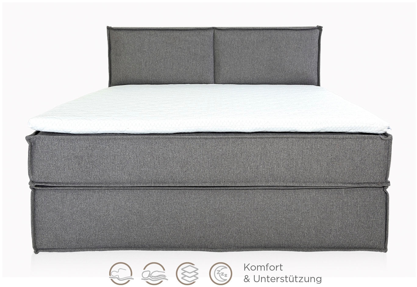 Home affaire Boxspringbett »Sophielle, erhältlich in den Breite 160, 180 & 200cm« inkl. Topper und Taschen-Federkernmatratze