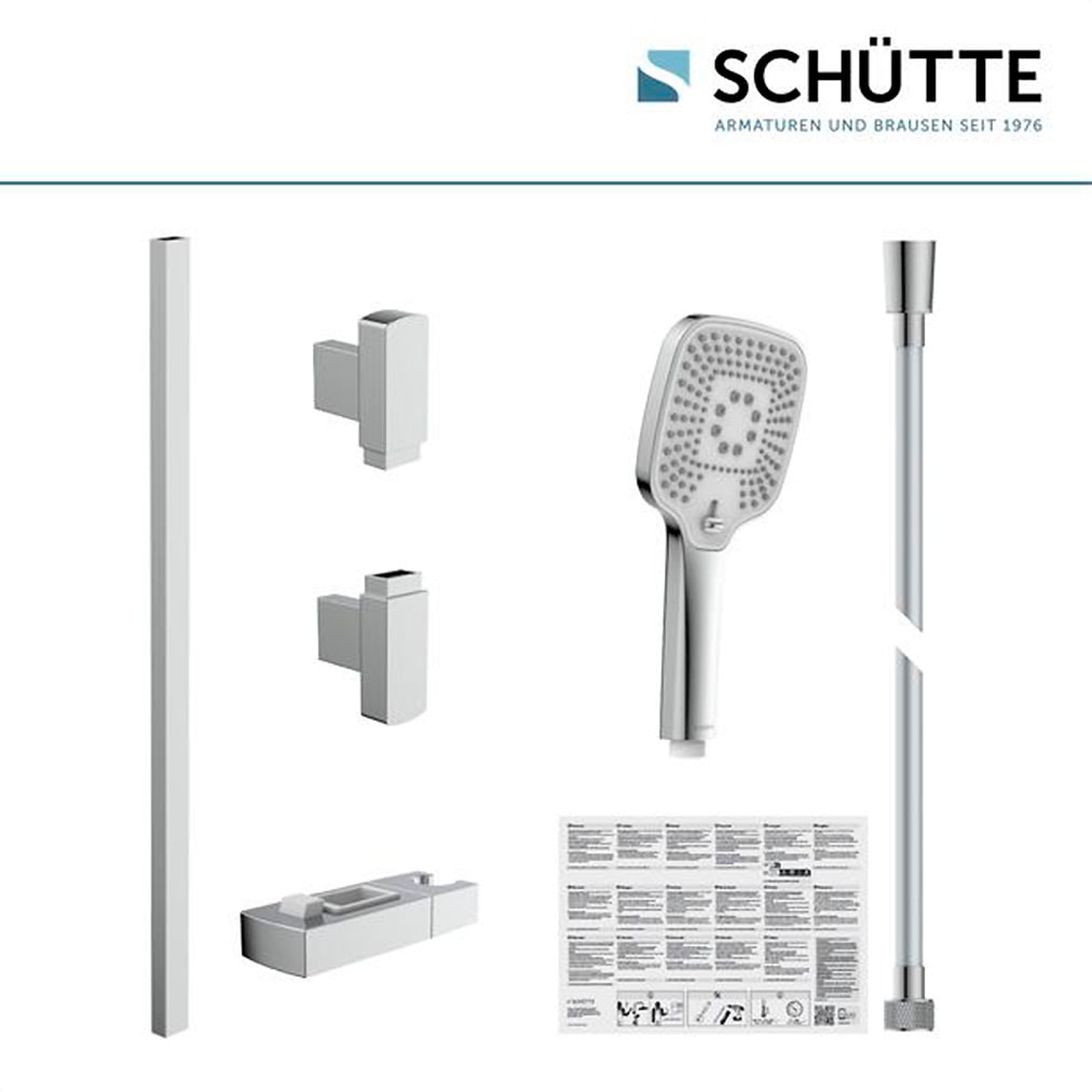Schütte Stangenbrause-Set »RAVENNA«, (1 tlg.), 3-fach verstellbar / Antikalk / wassersparend