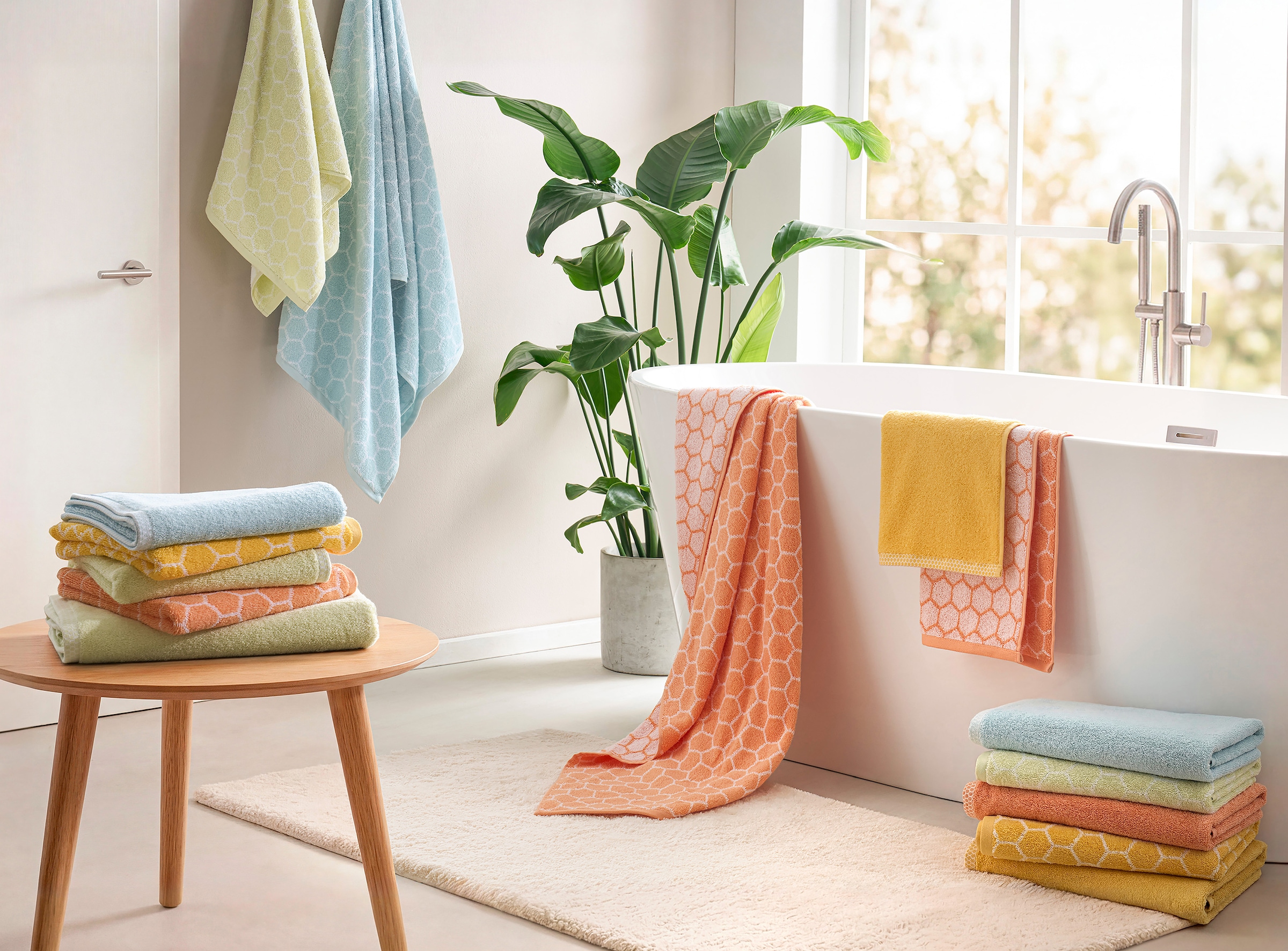 Dyckhoff Handtuch Set »Pure Natural Honey« Set 6 Frottier BIO Baumwolle, GOTS