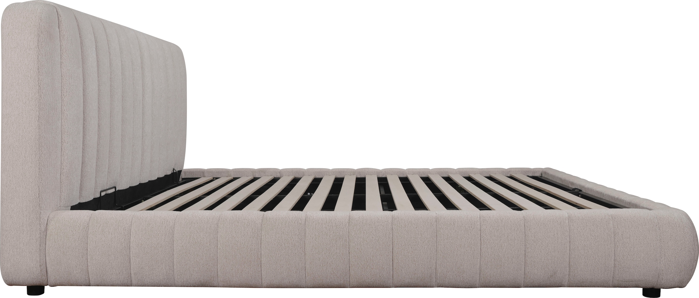 Home affaire Polsterbett »SELVAIR in der Breite 180cm, inkl. Lattenrost und Bettkasten« gepolstertes Kopfteil und Rahmen, Bezug im Chenillecharakter