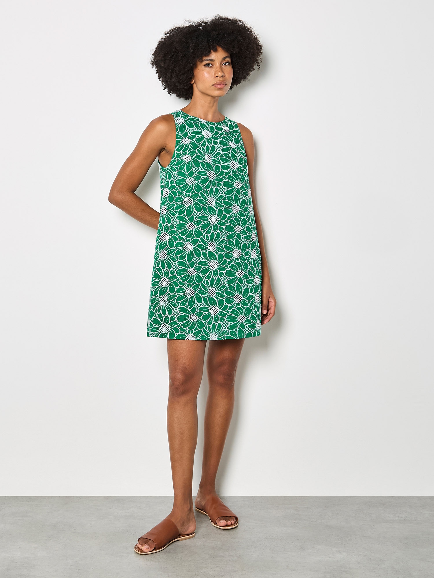 Apricot Minikleid »Mini-Etuikleid« mit Blumenstickerei