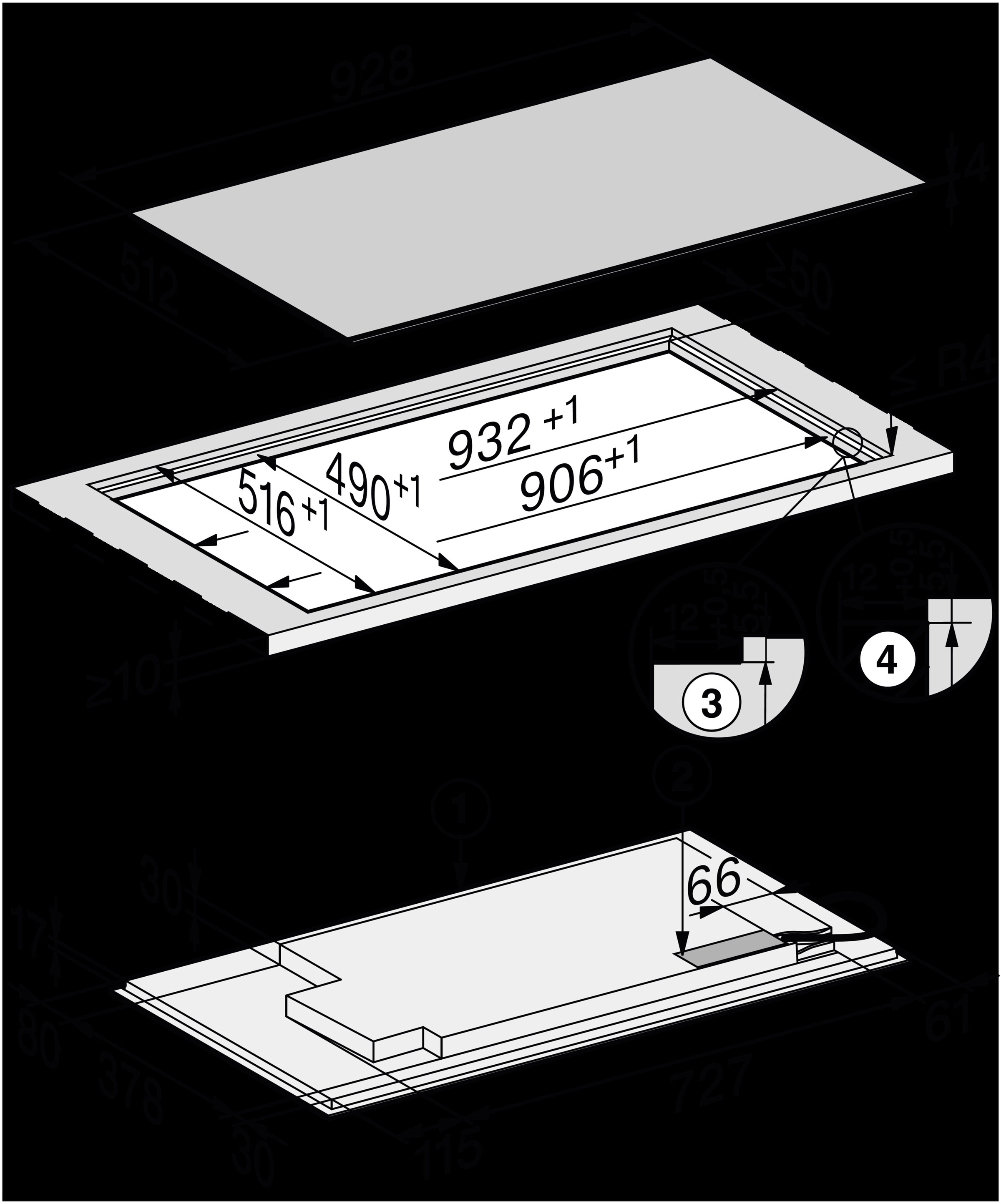 Miele Flex-Induktions-Kochfeld »KM 7629 FX«
