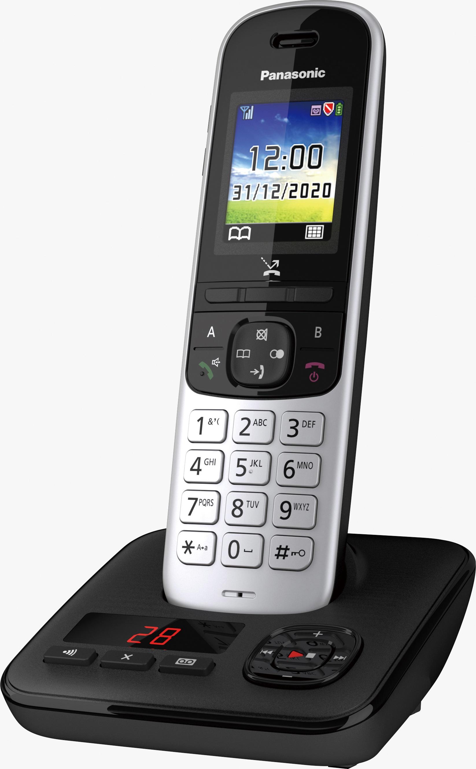 Panasonic Schnurloses DECT-Telefon »KX-TGH723 Trio«, (Mobilteile: 3), mit Anrufbeantworter