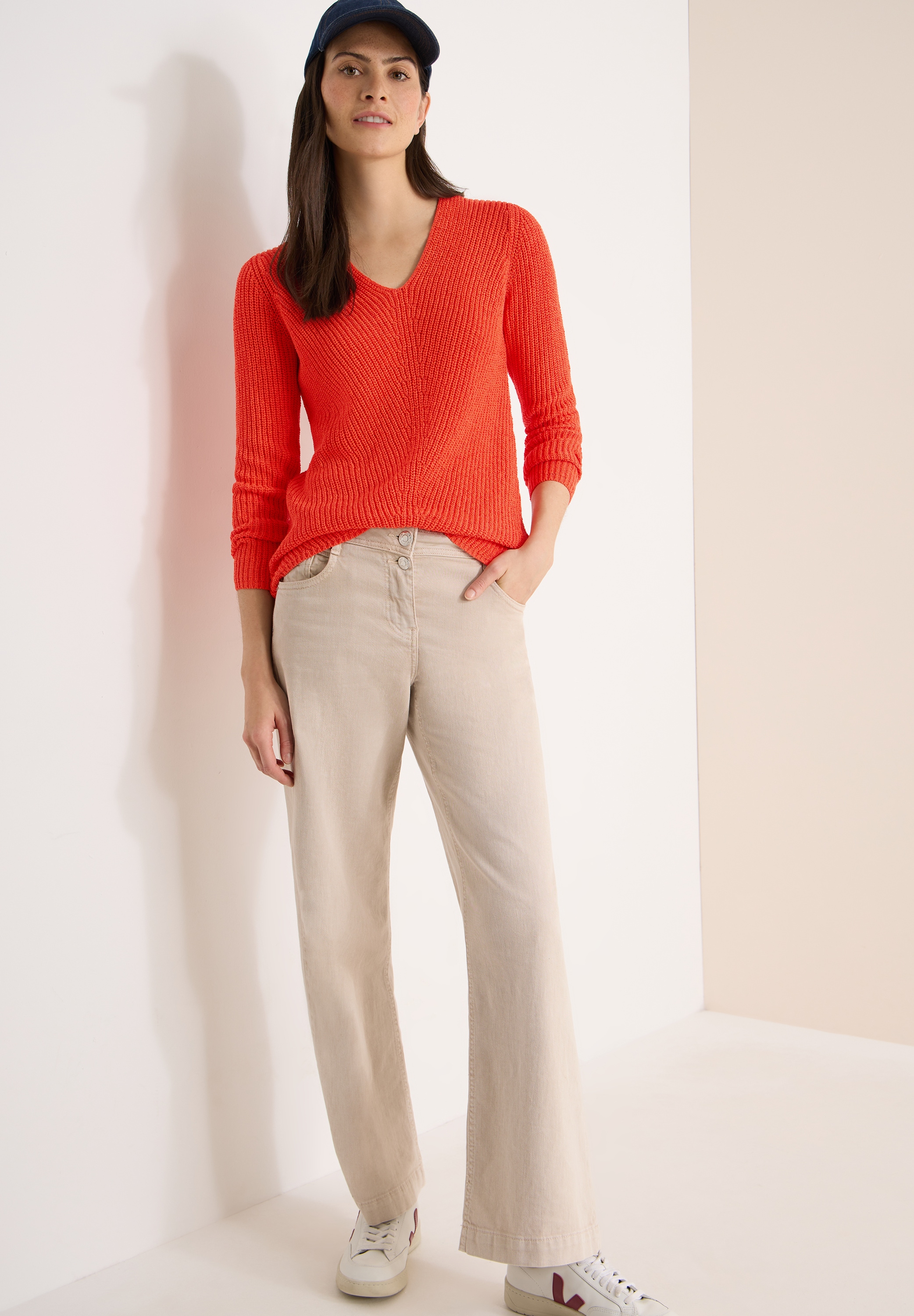 Cecil Strickpullover mit V-Auschnitt