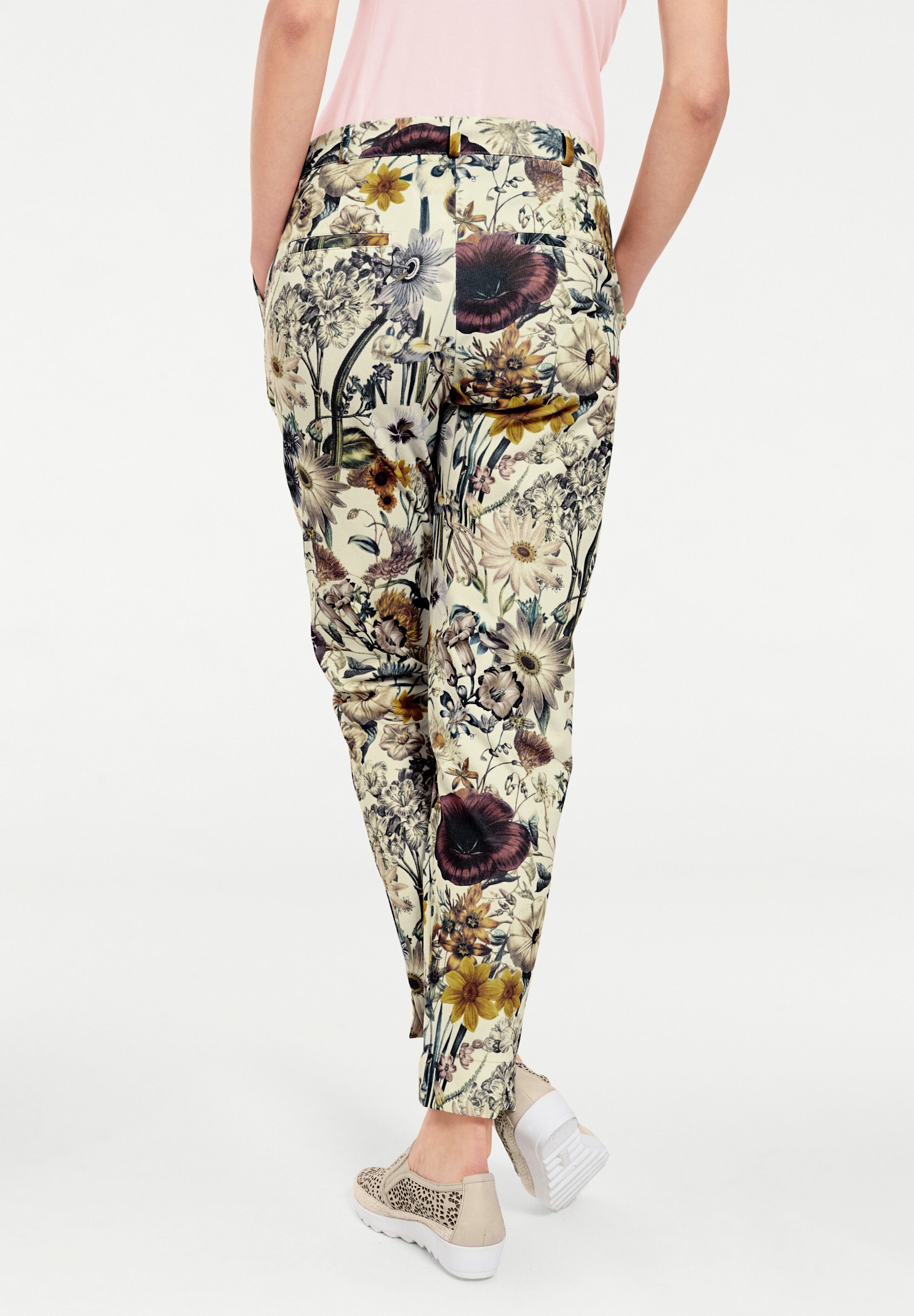 heine Chinohose »Shirthose Druckhose im Flower-Print«