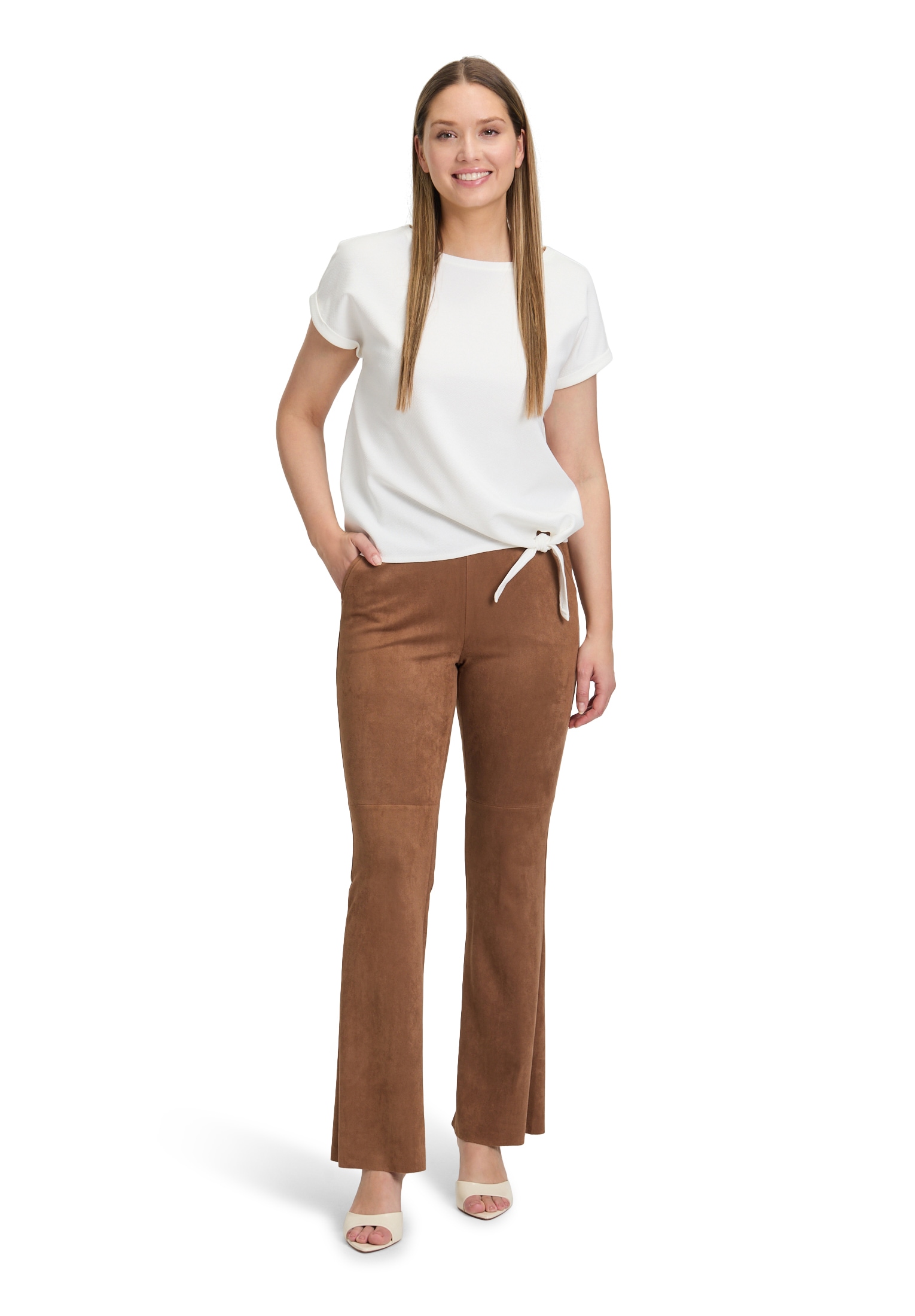 Betty Barclay Kurzarmshirt »Halbarm-Shirt mit Schleifenknoten«