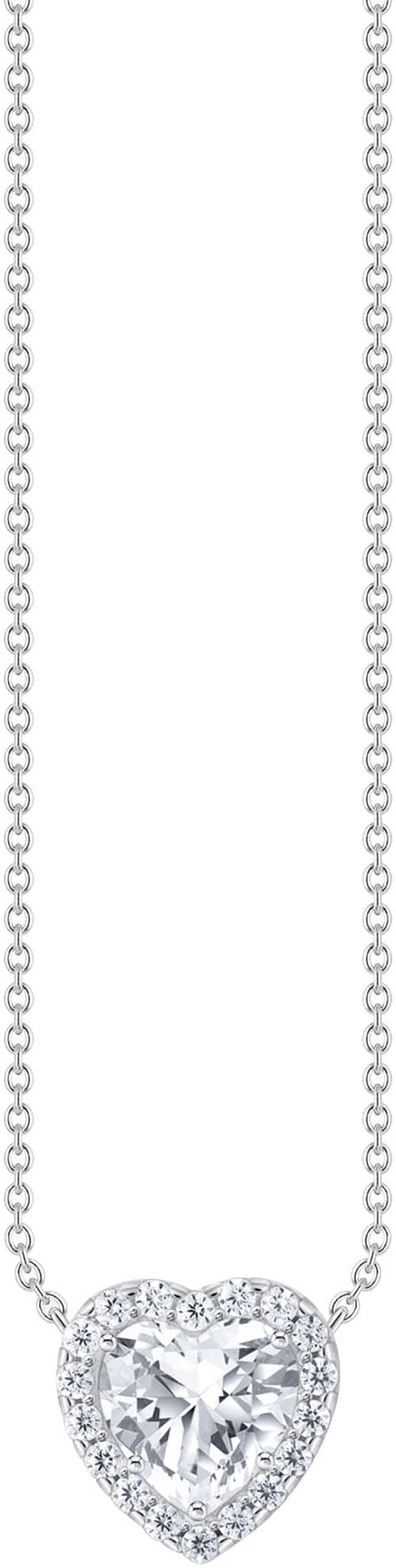 Herzkette »Schmuck Silber 925 Halskette mit Anhänger in Herzform, KE2280-051«, mit...