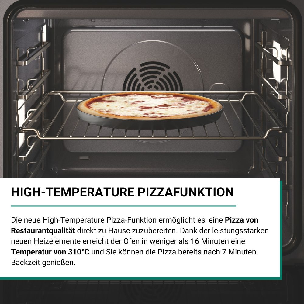 BAUKNECHT Einbaubackofen  »BBI78PT1SK«, mit 1-fach-Teleskopauszug, AirFry-Funktion, Pizzafunktion, 1-fach-Teleskopauszug, Pyrolyse
