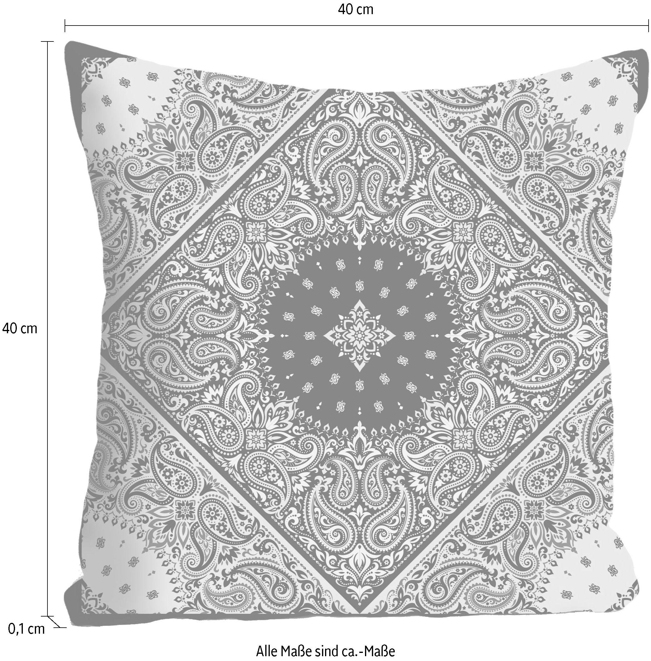 queence Dekokissen »»Ornament«,« Kissenhülle ohne Füllung, 1 Stück