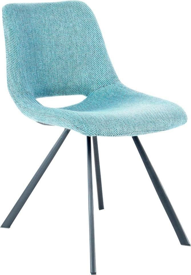 Kayoom Stuhl »Josephine 325 2er-Set , zeitloses Design, mit geometrischer Aussparung« (Set) 2 Stk.pflegeleicht, schlicht, weiche Polsterung für angenehmes Sitzgefühl