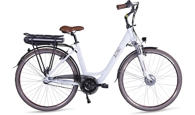 LLobe E-Bike »Metropolitan JOY modernwhite 13 Ah«, 3 Gang, ebike Damen, Frontmotor 468... kaufen