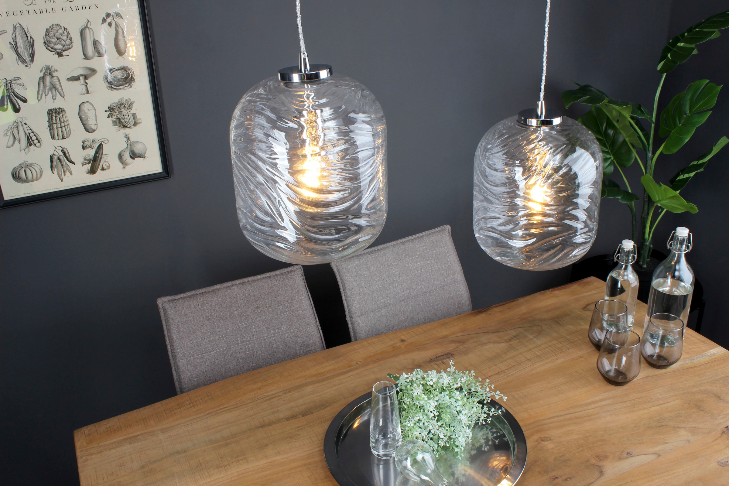 ECO-LIGHT Pendelleuchte »Nereide«, Leuchtmittel E27 | ohne Leuchtmittel