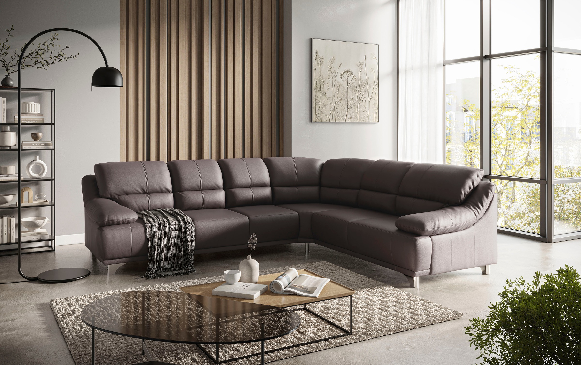 Home affaire Ecksofa »Maranello L-Form«, Ecksofa mit gepolsterten Arm-, Rücken- und Sitzteil