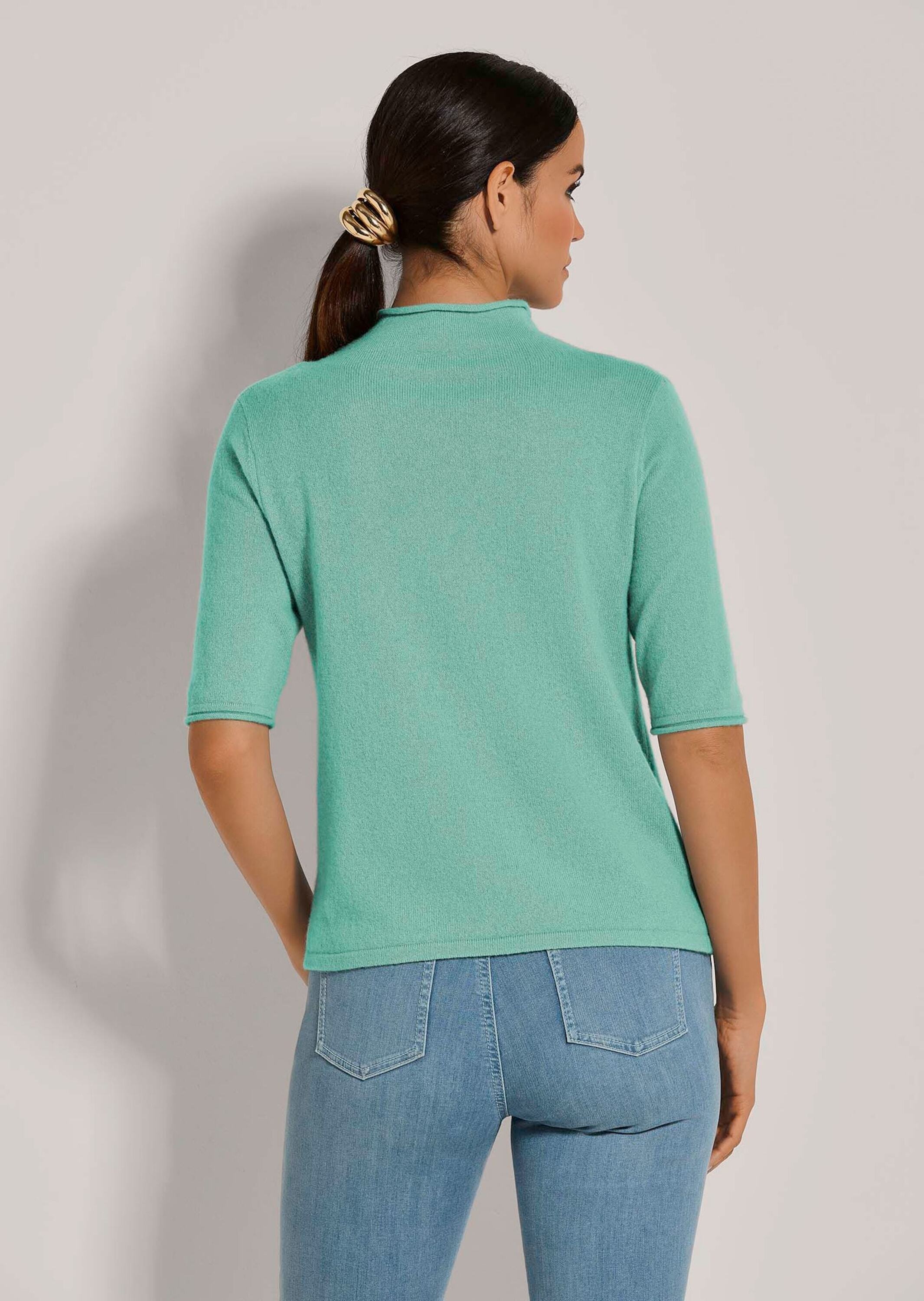 MADELEINE Longpullover »Pullover Halbarm-Pullover aus Kaschmir«