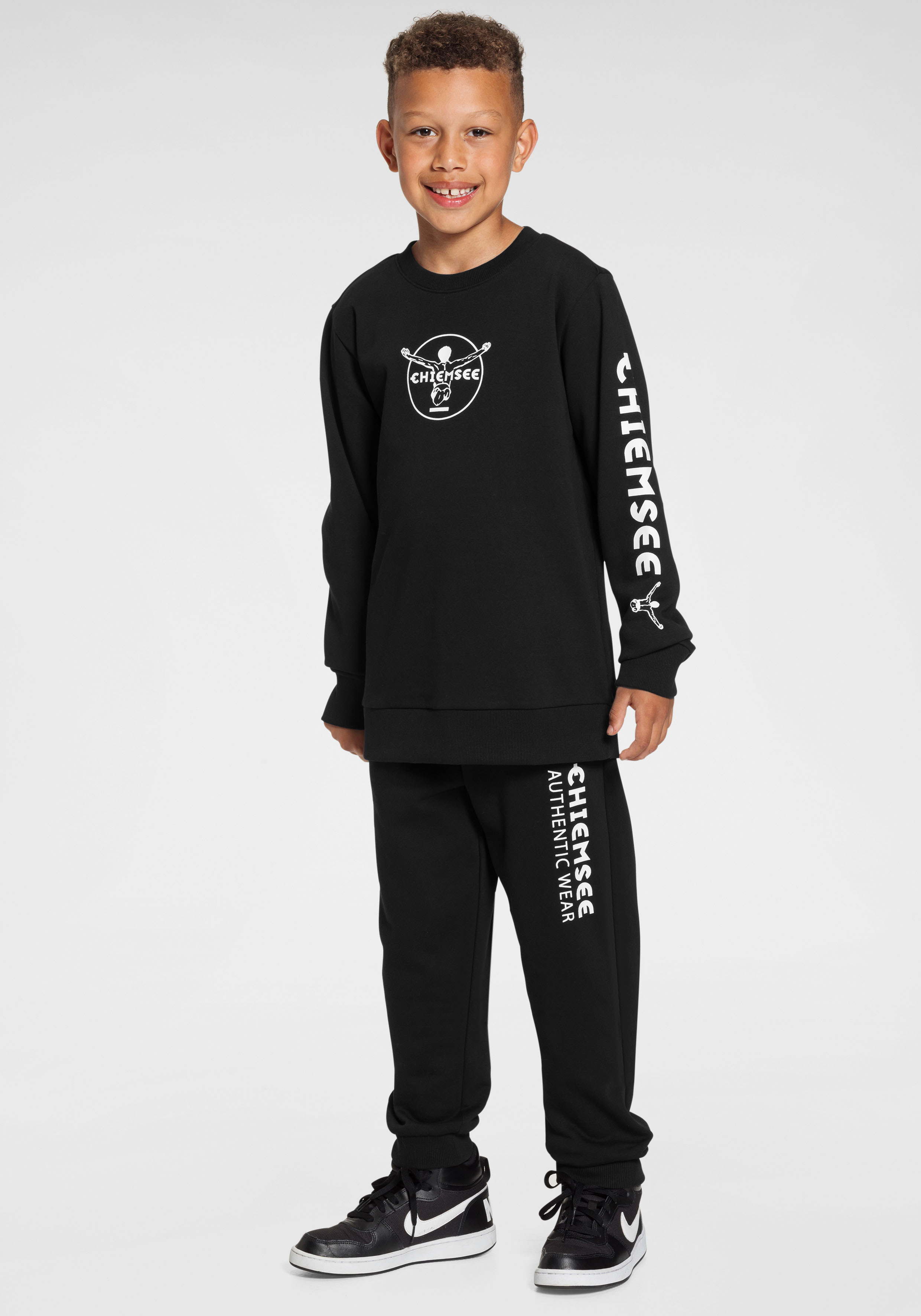 Shirt & Hose »Jogginganzug«, (Set, 2 tlg., Sweatshirt & Sweathose), Sweatanzug mit...