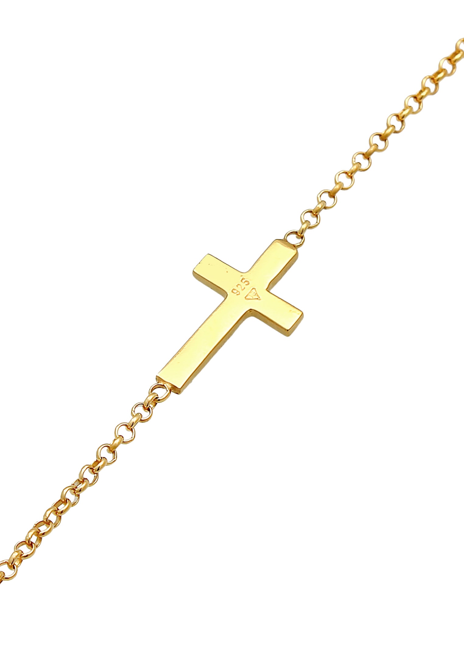 Elli Ohrring und Ketten Set »Schmuckset Kreuz Symbol Armband Ohrstecker Set 925 Silber«