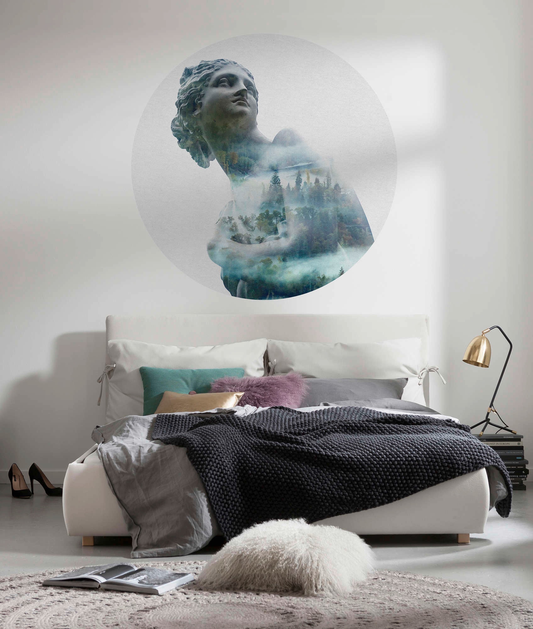 Komar Vliestapete »Vlies selbstklebend - Gaia - Größe 125 x 125 cm« bedruckt glatt Wohnzimmer, Schlafzimmer