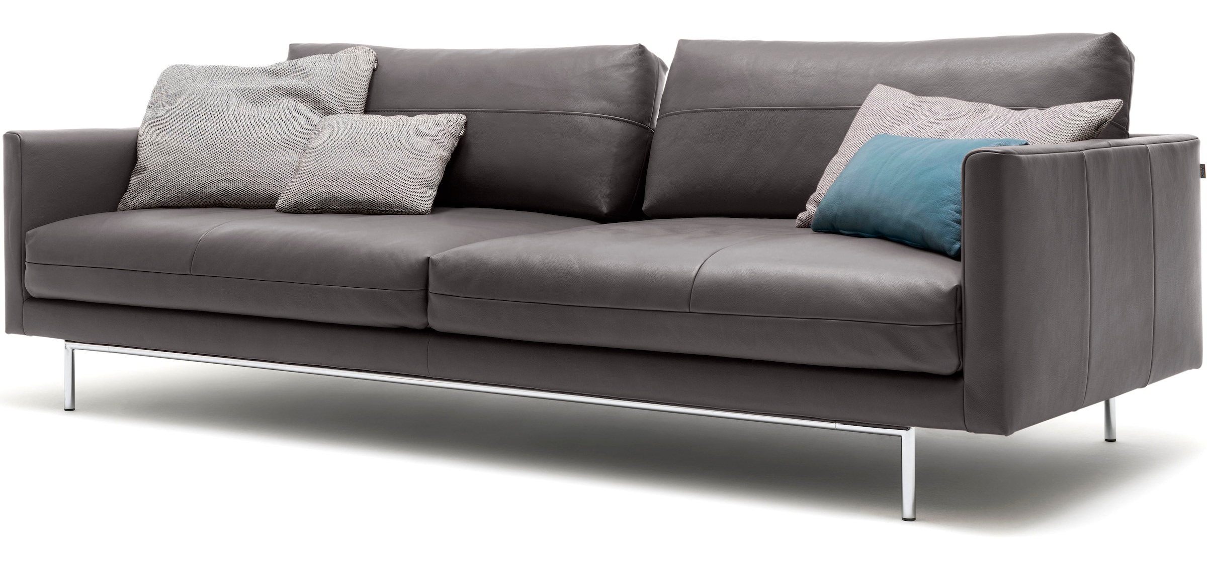 Creation BY ROLF BENZ 3,5-Sitzer »CR.414, Designsofa, edles Sofa, Loungesofa, Ledersofa, klares Design«, aus Leder oder Chenille, erstklassiger Sitzkomfort, legere Polsterung