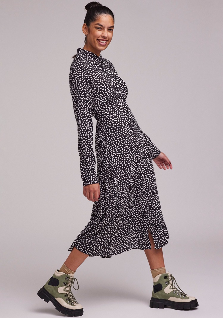 Hemdblusenkleid »PCNOVA LS MIDI DRESS NOOS BC«
