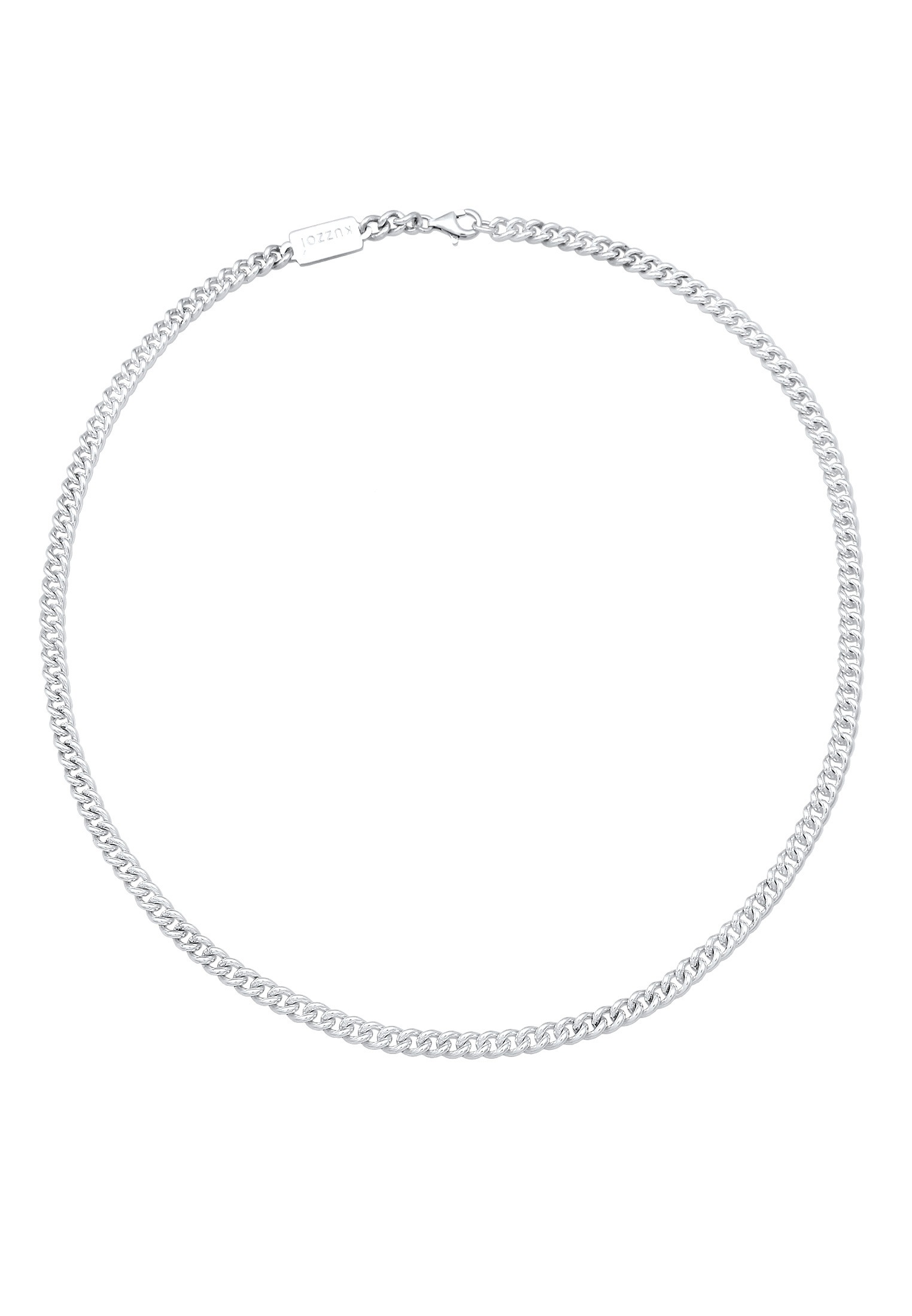 Kuzzoi Silberkette »Halskette Herren Rundpanzer Massiv 925 Silber«