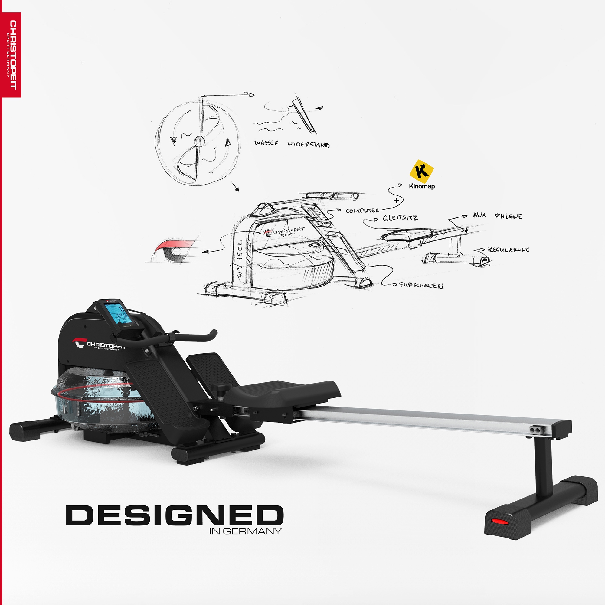 Christopeit Sport® Ruderzugmaschine »WP1500«, Rudermaschine