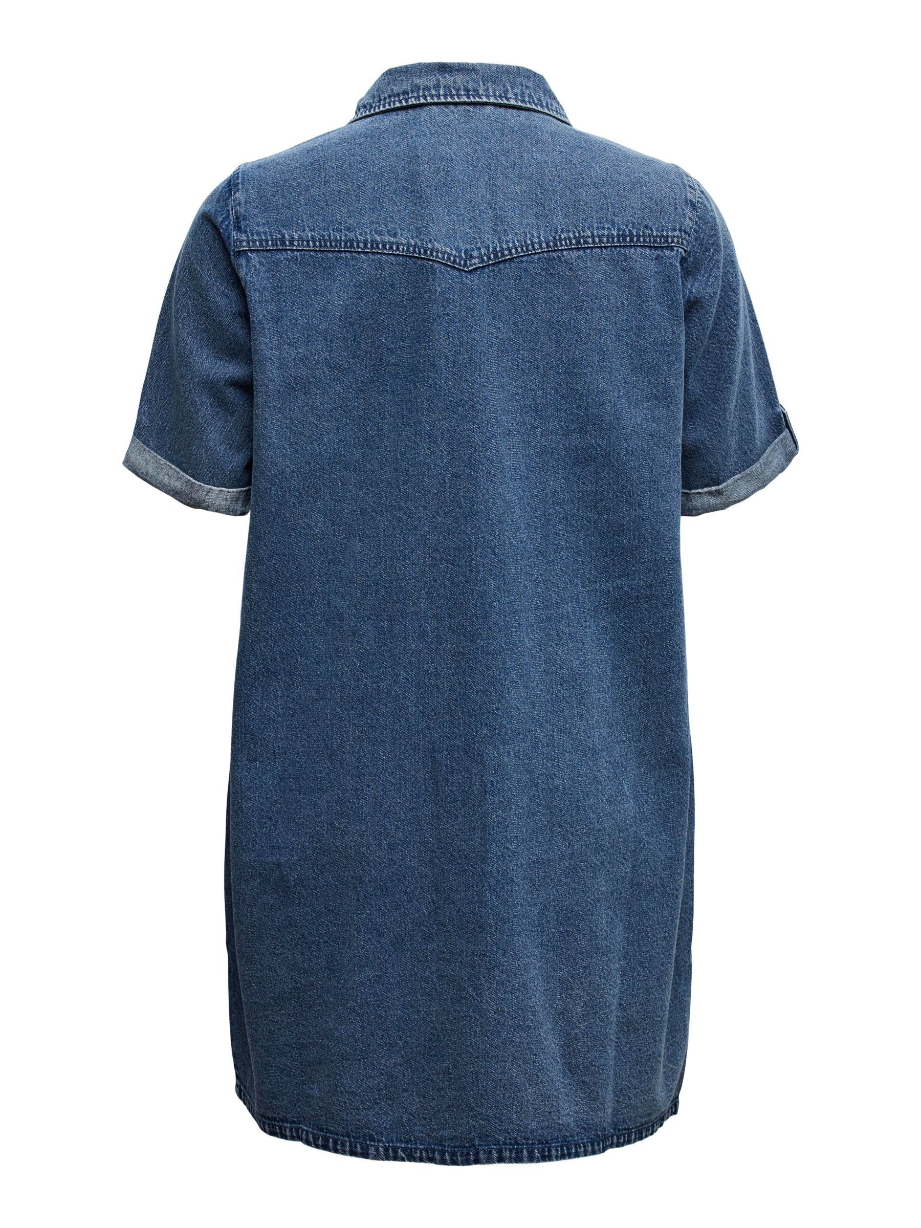 Vero Moda Curve Jeanskleid »VMCJENNIE SS SHORT DENIM DRESS GA CUR« Brusttaschen