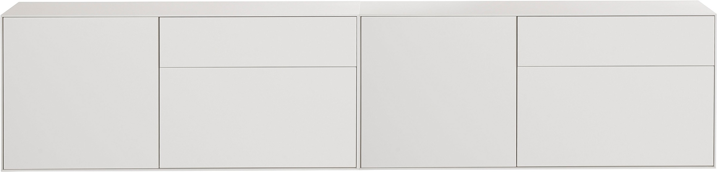 LeGer Home by Lena Gercke Lowboard »Essentials«, (2 St.), Breite: 254cm, MDF lackiert, Push-to-open-Funktion