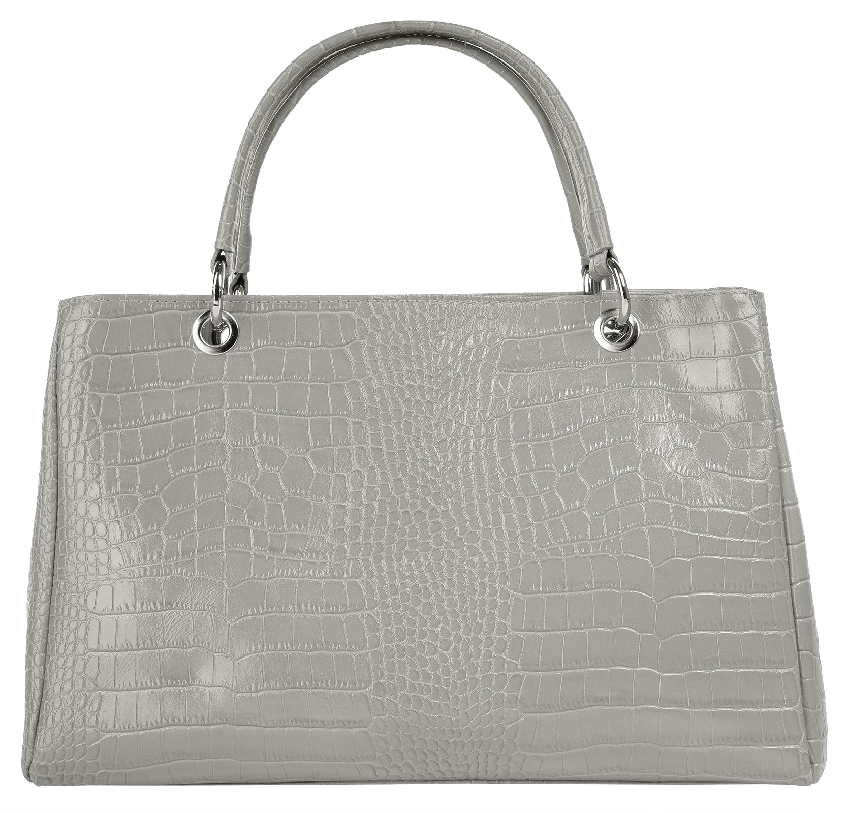 Cluty Henkeltasche, echt Leder, Made in Italy