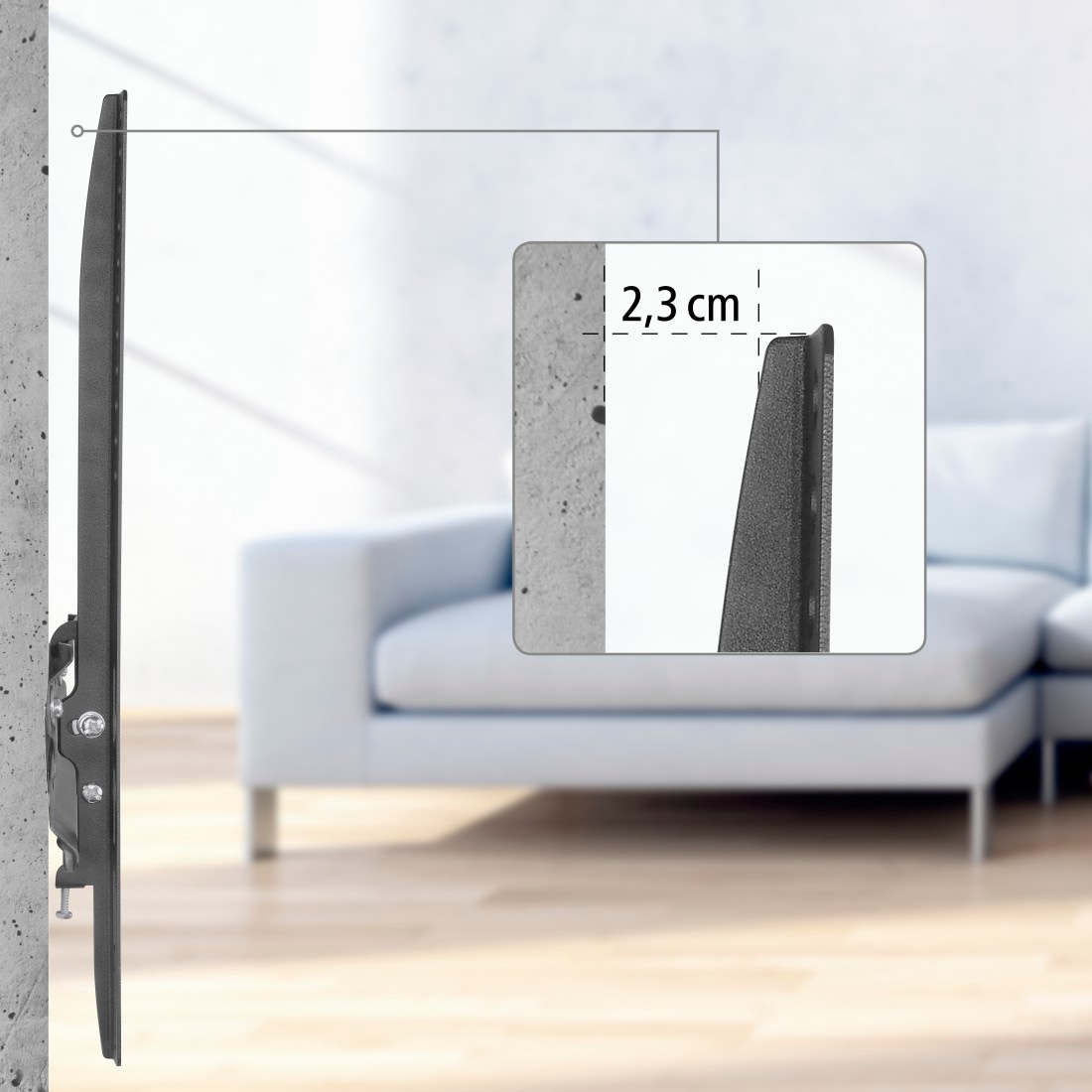 Hama TV-Wandhalterung »Wandhalterung (fix, VESA 400x400, 32"- 65")« bis 165 cm Zoll