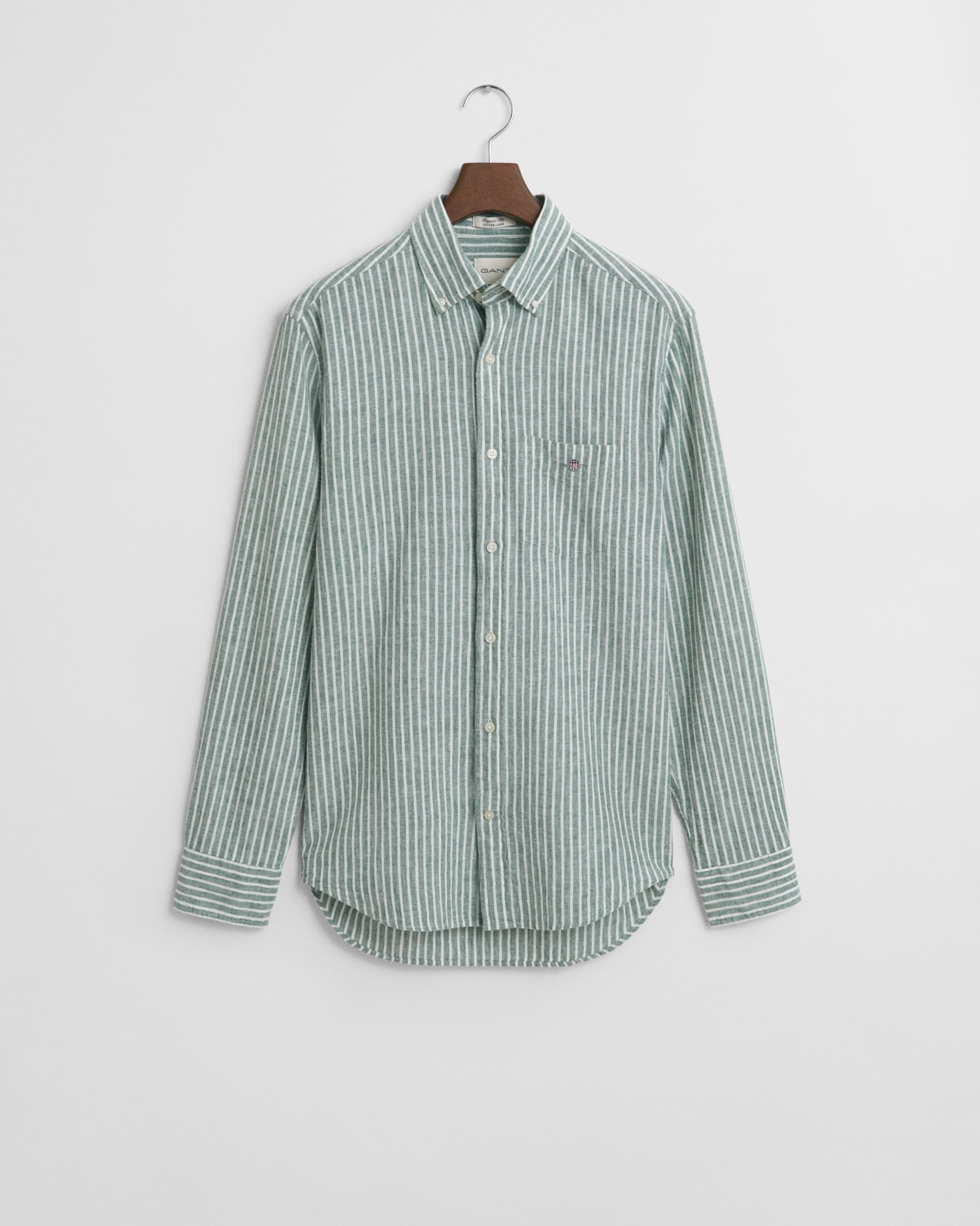 Gant Langarmhemd »REG COTTON LINEN STRIPE SHIRT«, leicht, luftig und atmungsaktiv