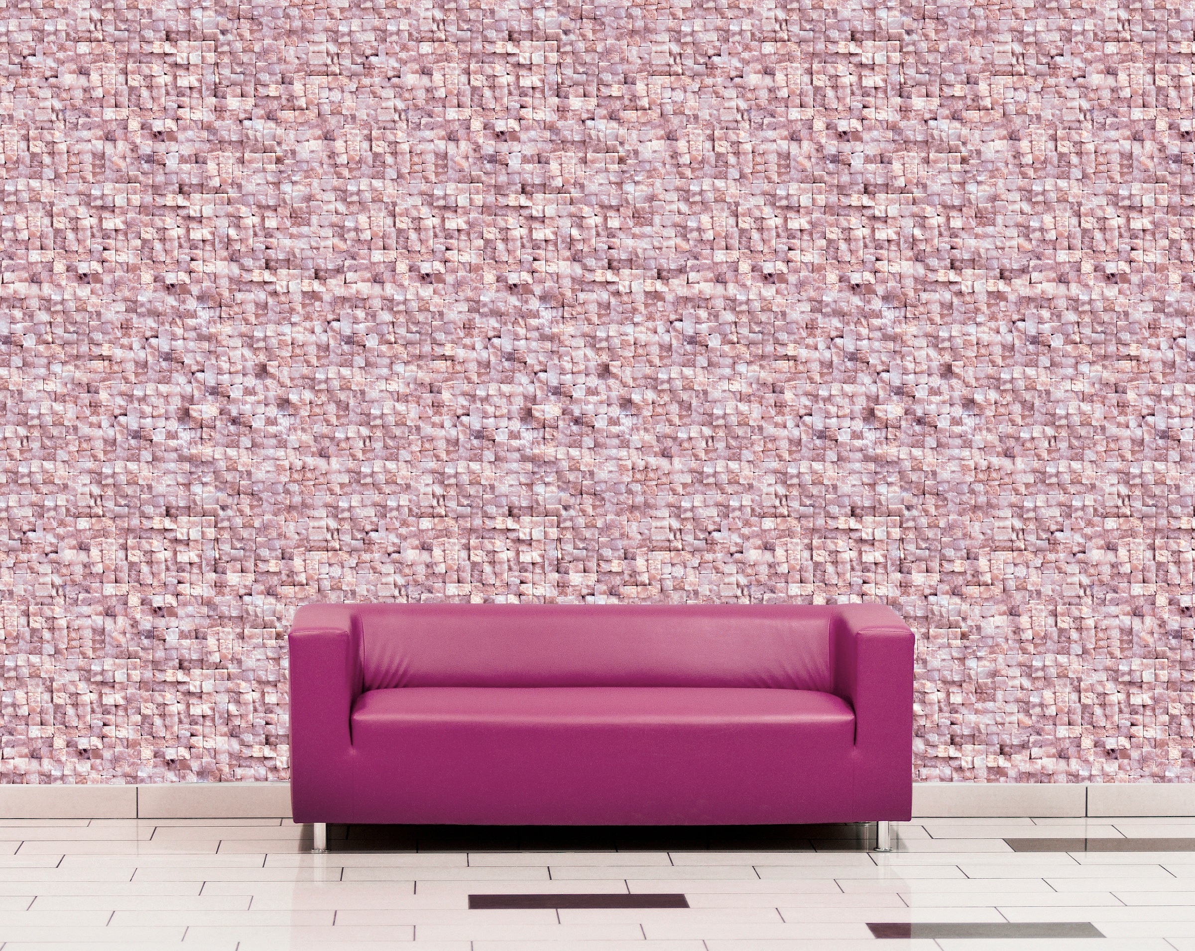 queence Vinyltapete »Dimmeath«, bedruckt-clean-unifarben-minimalistisch-Abriebeffekte-Steinoptik, 90x250cm, selbstklebend, kinderleichte Anbringung, Sticker
