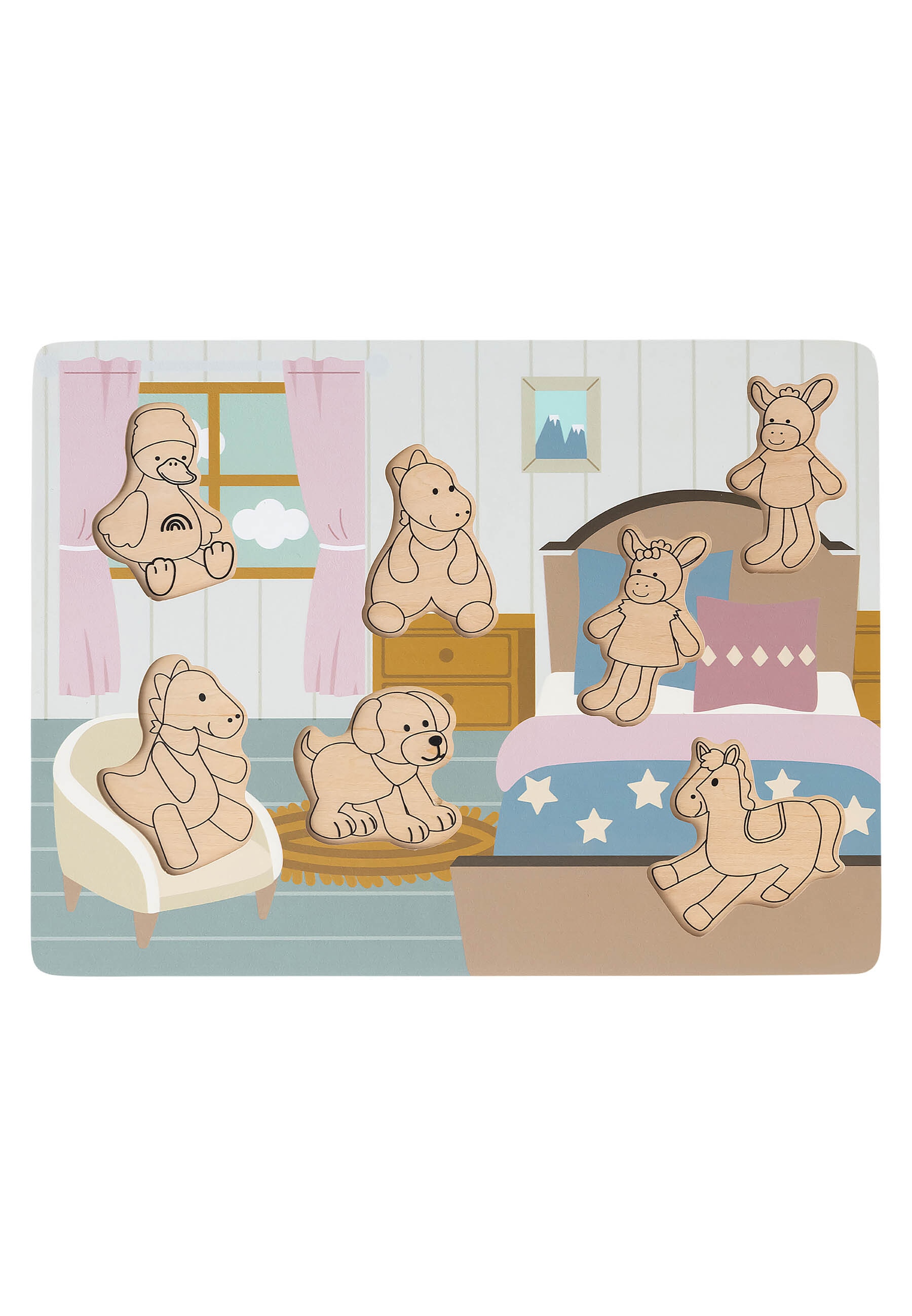 Sterntaler® Steckpuzzle »Holzpuzzle STERNTALER Freunde«