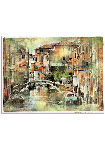 Artland Glasbild »Kanal in Venedig«, Italien, (1 St.) kaufen