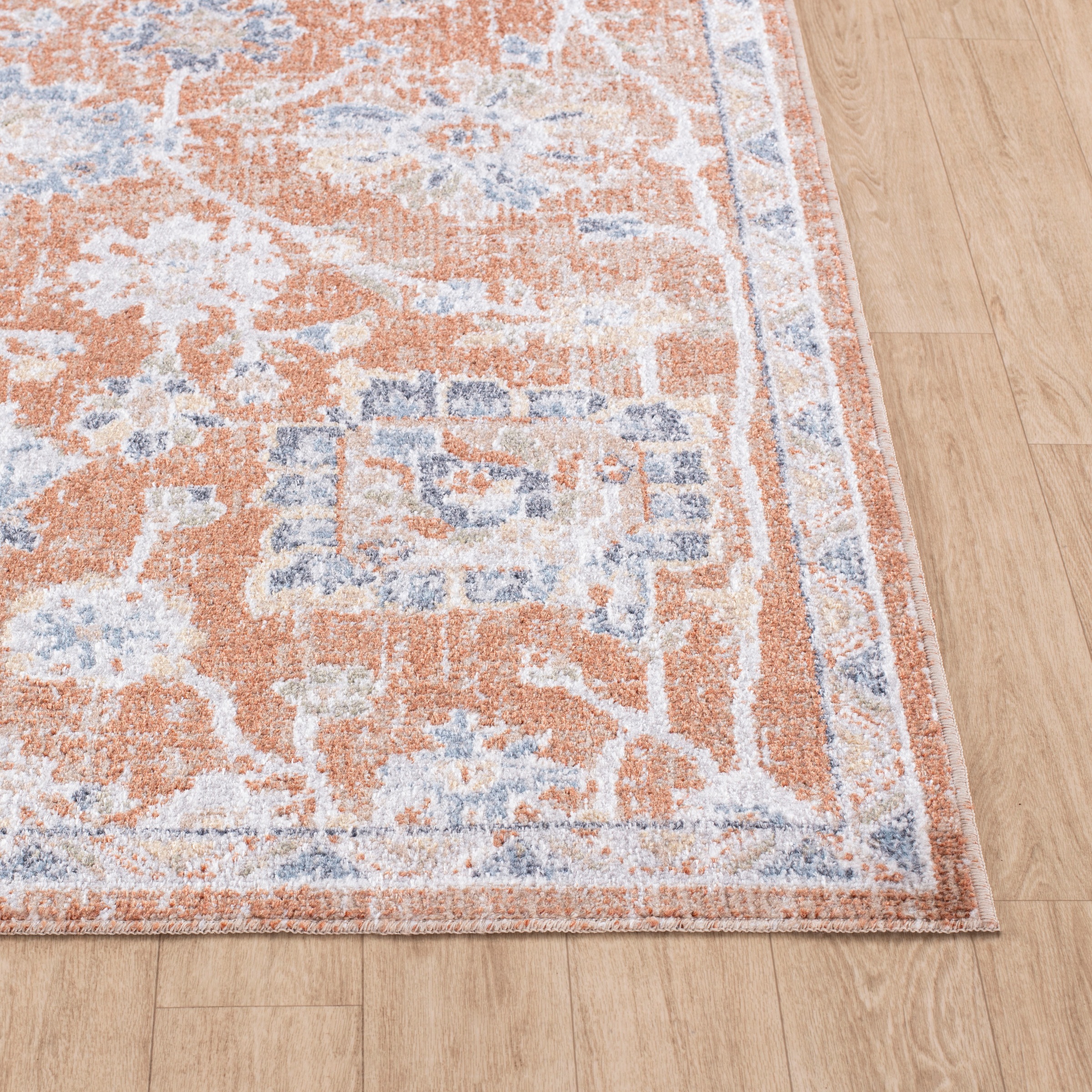Livabliss Teppich »IQUITOS«, rechteckig, 5 mm Höhe, Maschinenwaschbar, Vintage Kurzflor Wohnzimmerteppich, Schlafzimmer