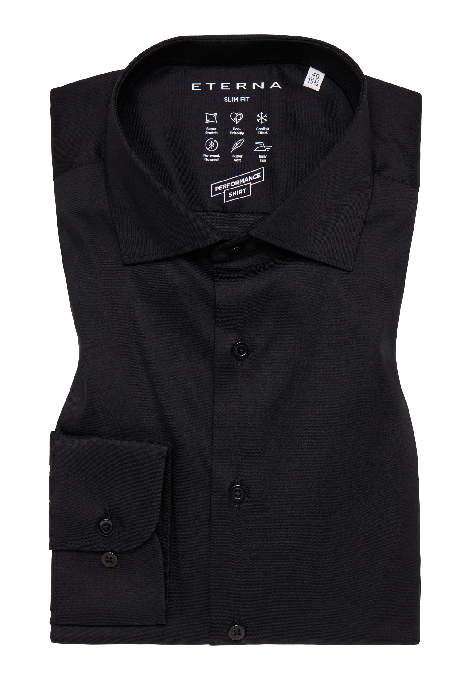 Eterna Langarmhemd »SLIM FIT«, EASY IRON (bügelleicht)