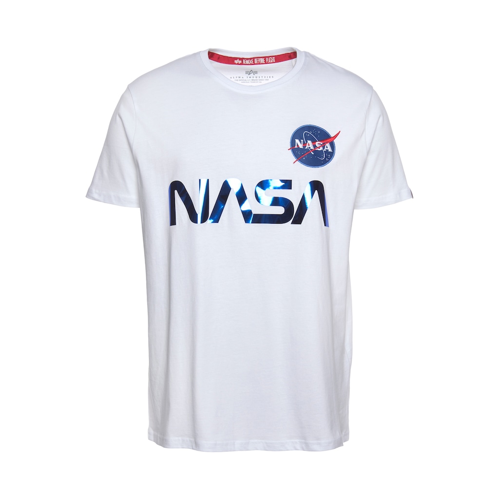 Alpha Industries Rundhalsshirt »Nasa Reflective Tee«