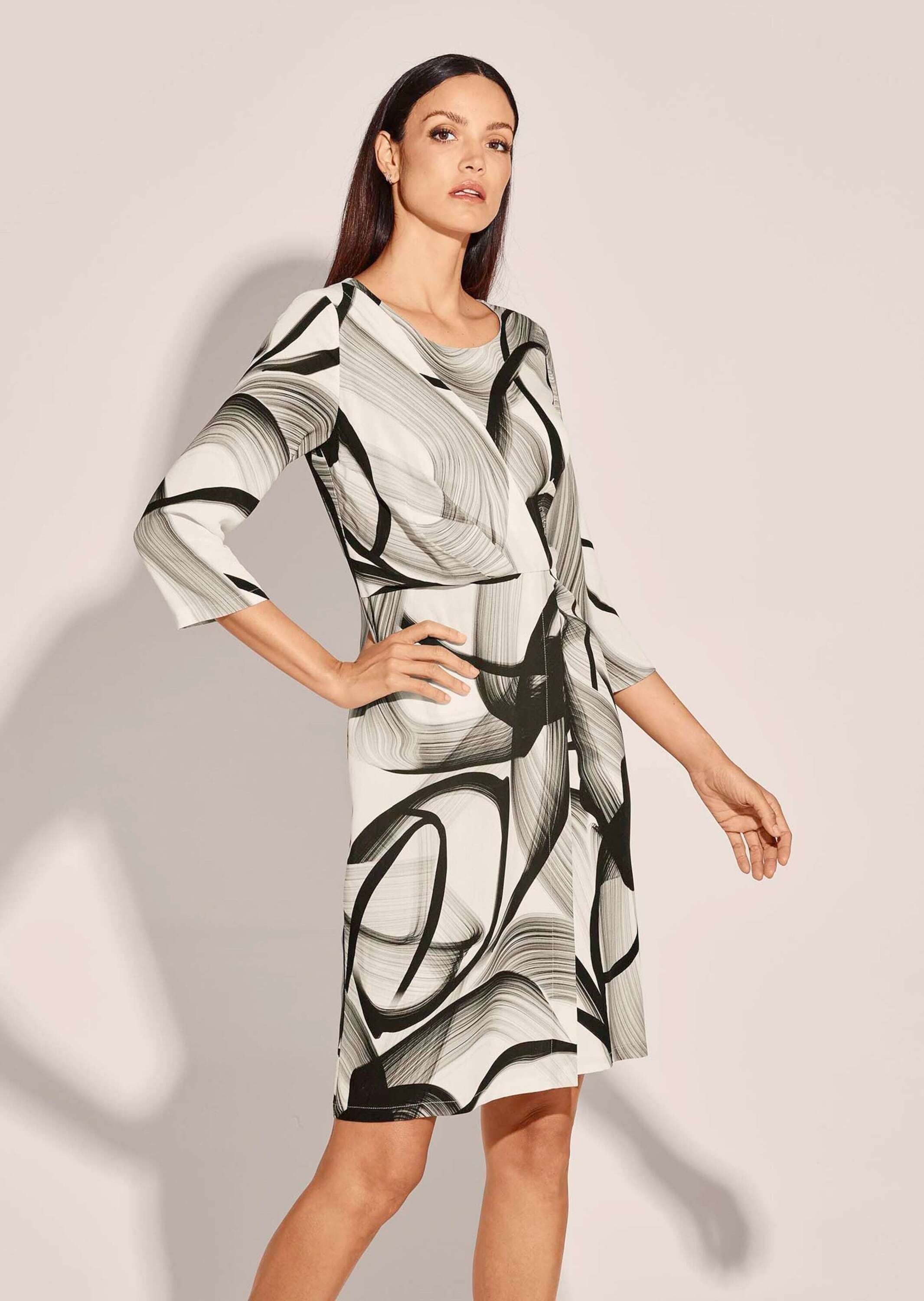 MADELEINE Sommerkleid »Kleid Kleid in raffinierter Wickel-Optik mit Grafikprint«