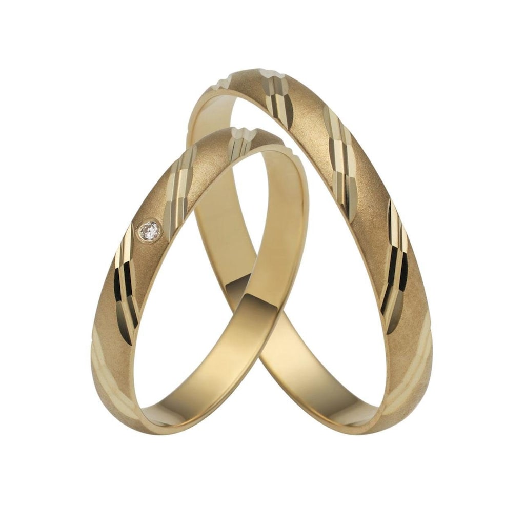 Firetti Trauring »Schmuck Geschenk Gold 375 Hochzeit Ehering "LIEBE"«