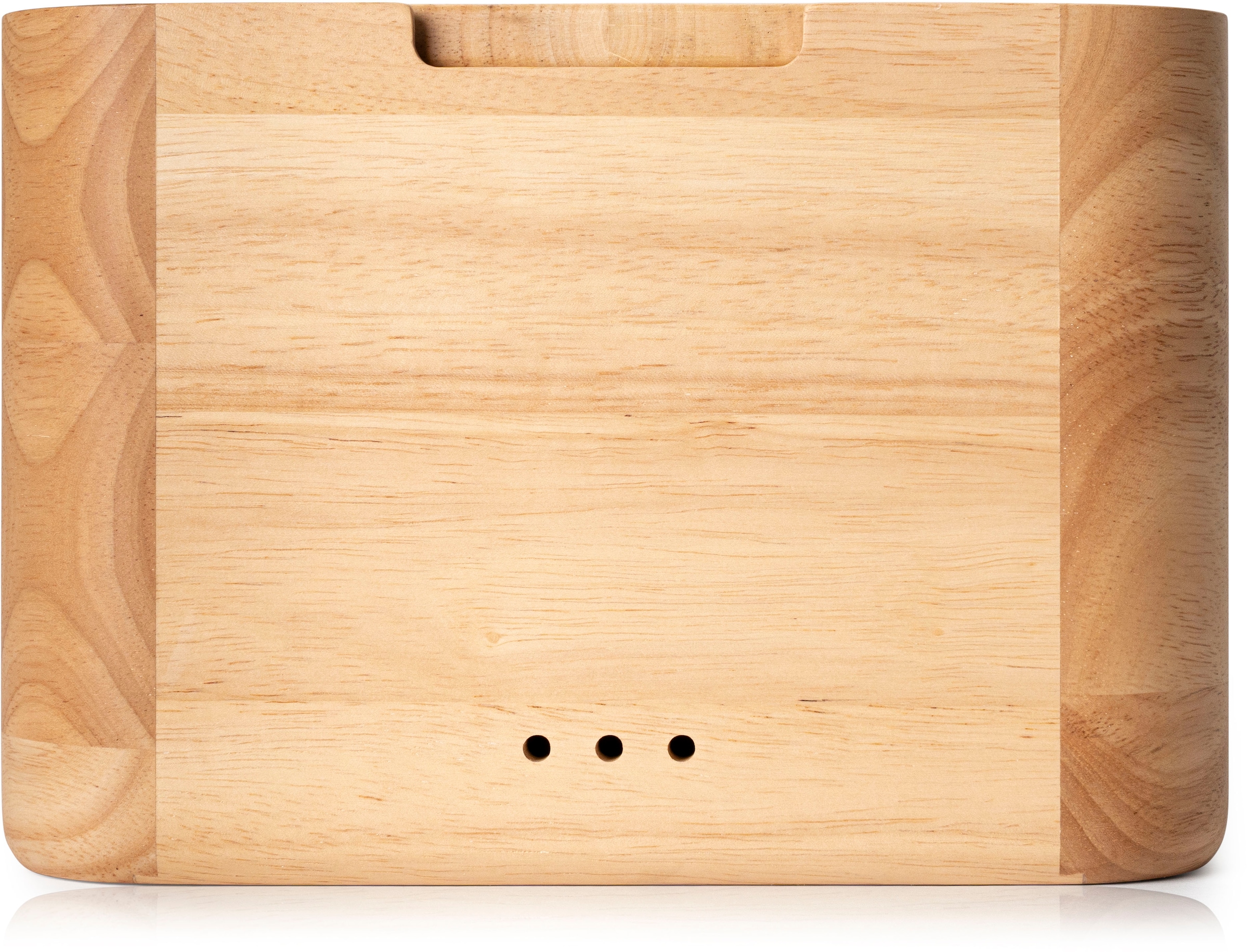 Continenta Brotkasten »mit Deckel, Gummibaum« 2 Stk. tlg. 36x23x16 cm, integriertes Brotschneidebrett