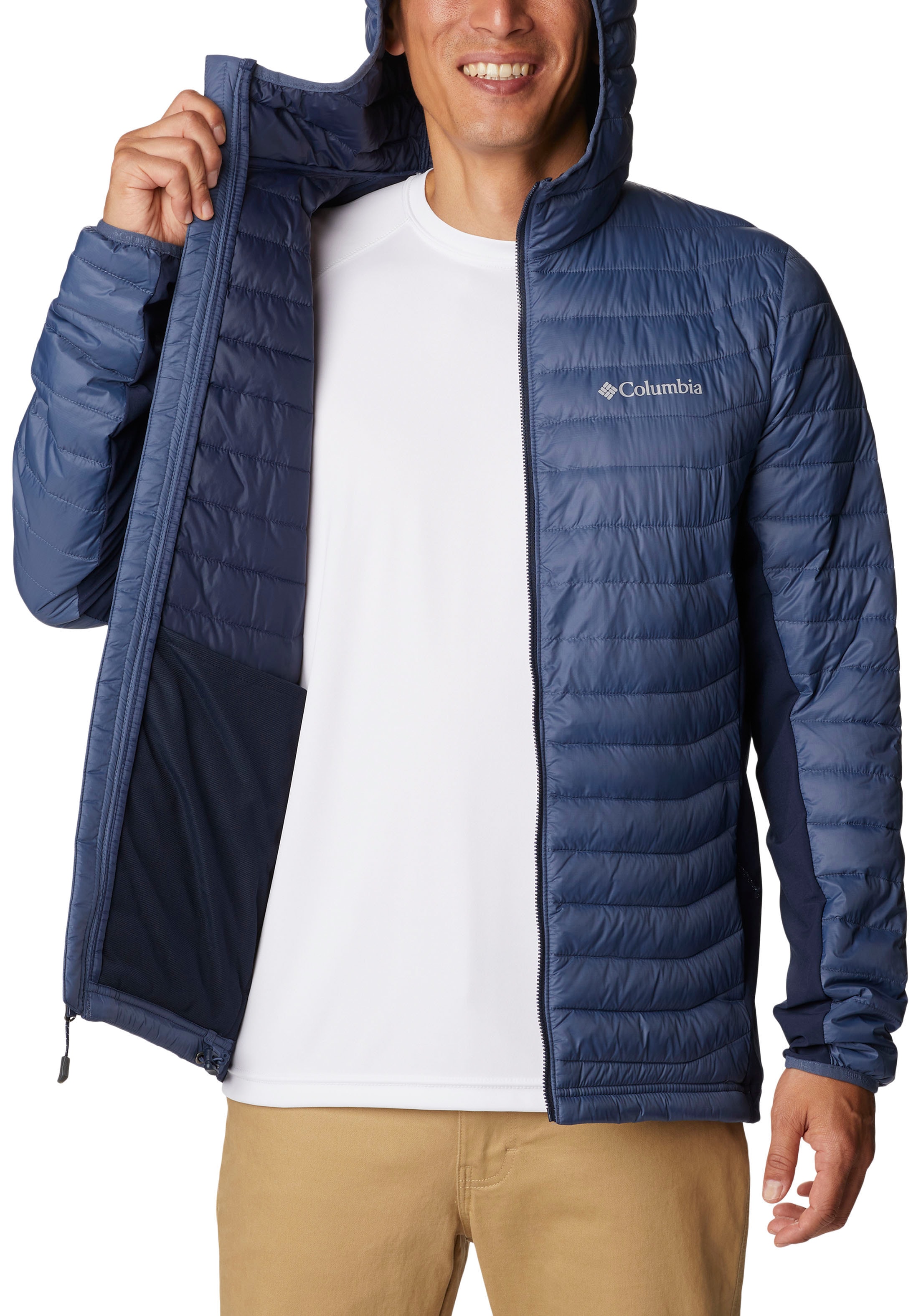 Columbia Steppjacke »POWDER PASS«, mit Kapuze